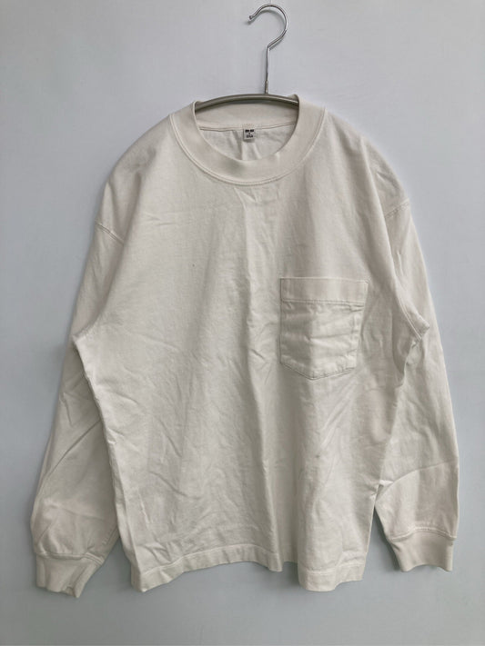 UNIQLO/ユニクロ/Tシャツ/カットソー/トップス/ホワイト/S