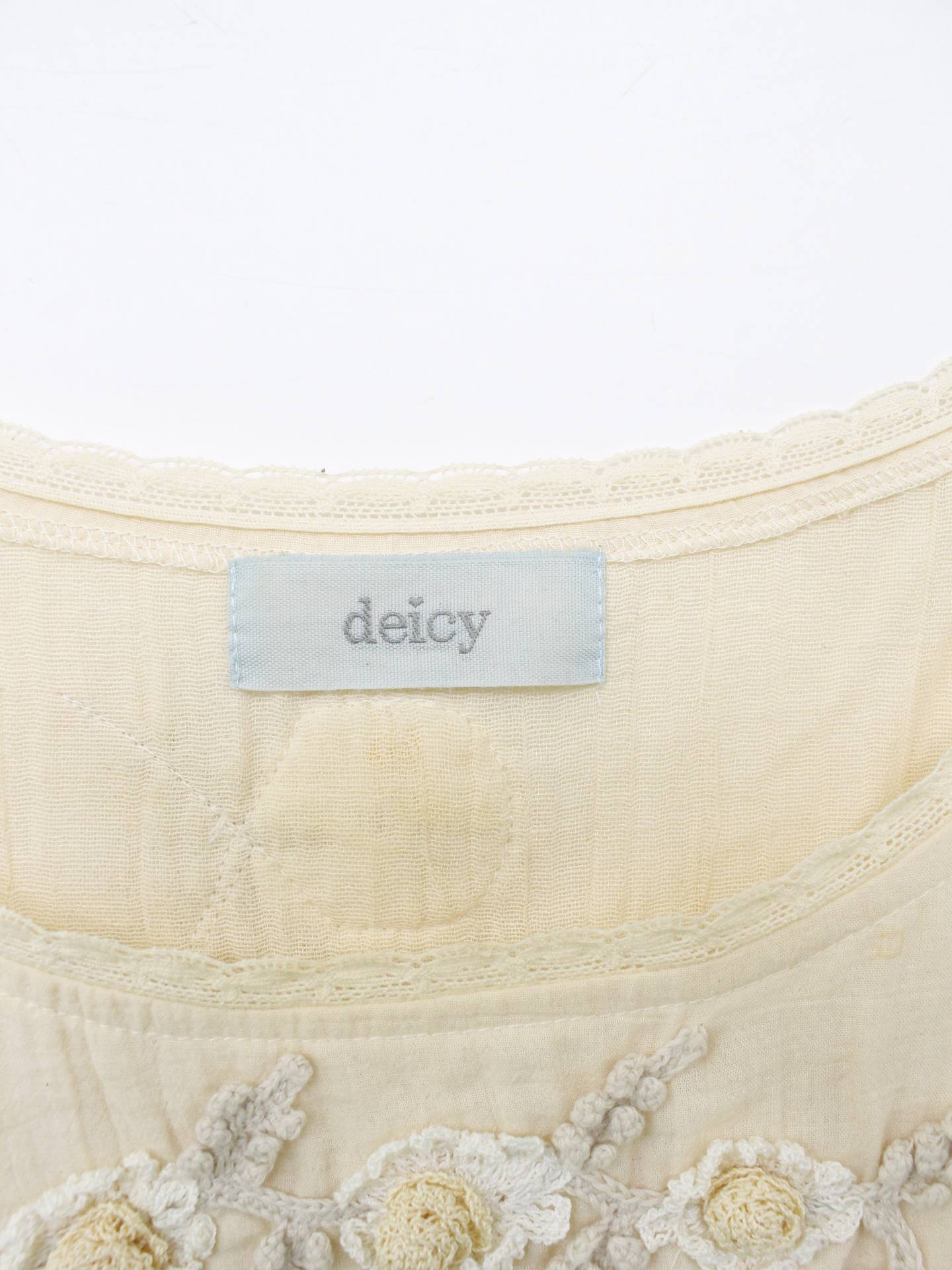deicy/Tシャツ/カットソー/トップス/アイボリー/F