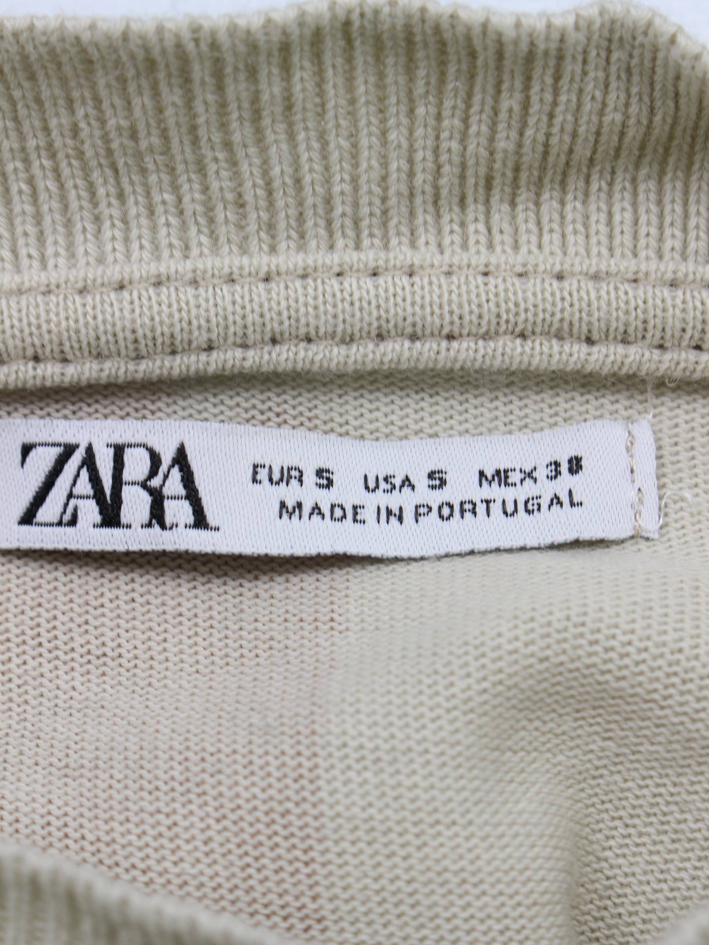 ZARA/Tシャツ/カットソー/トップス/ブラウン/S