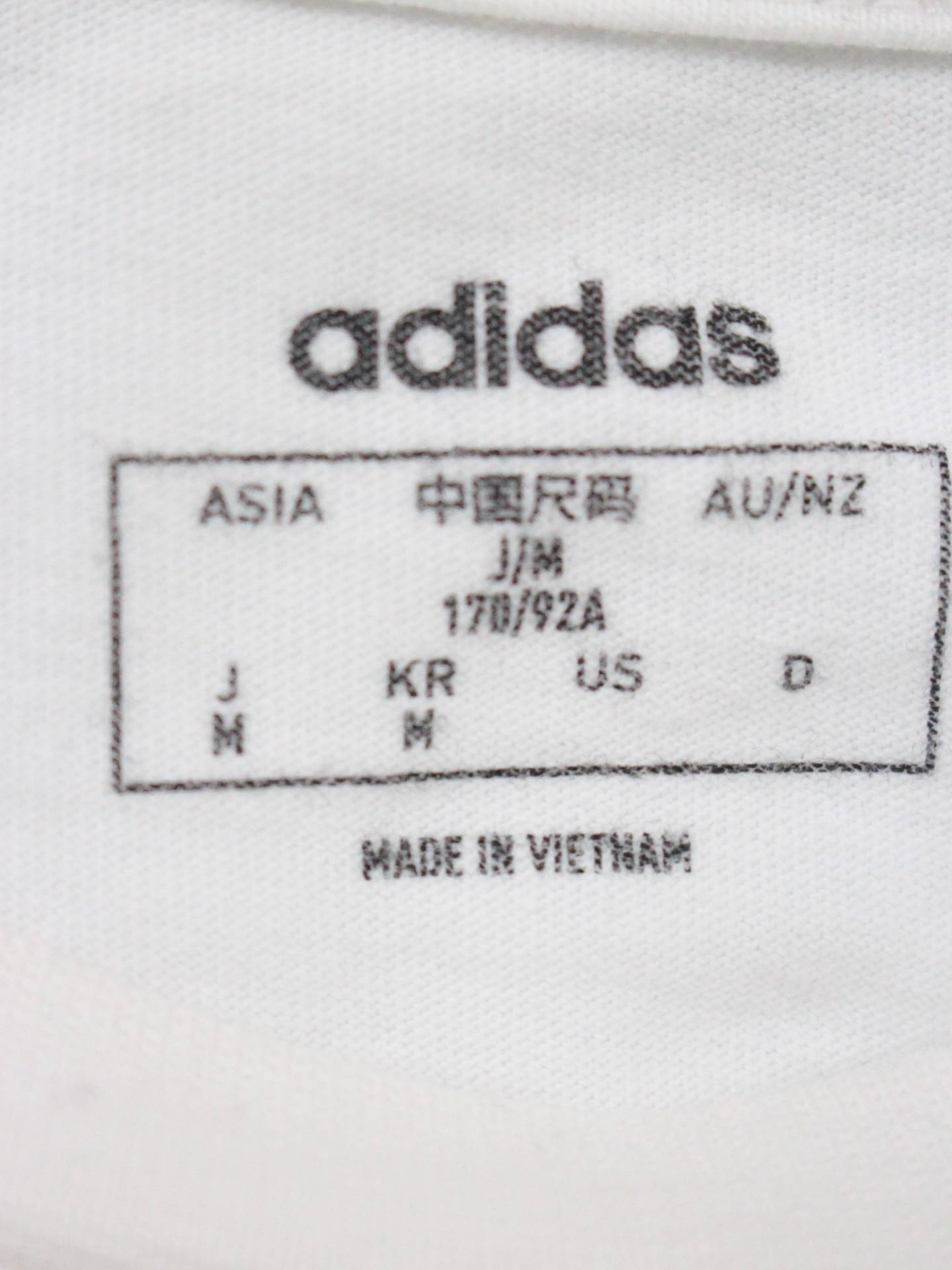 adidas/アディダス/Tシャツ/カットソー/トップス/ホワイト/M