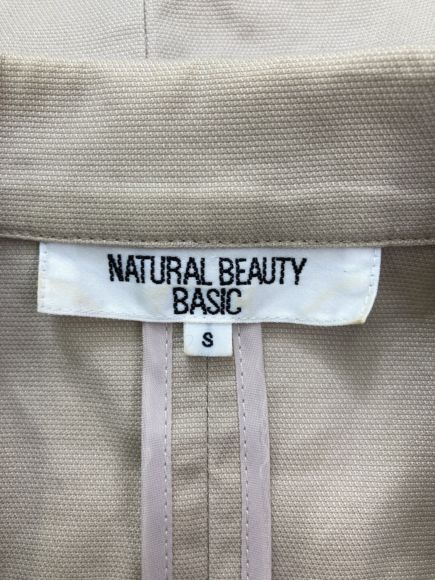 NATURAL BEAUTY BASIC/ナチュラルビューティーベーシック/テーラードジャケット/ジャケット/アウター/ベージュ/S