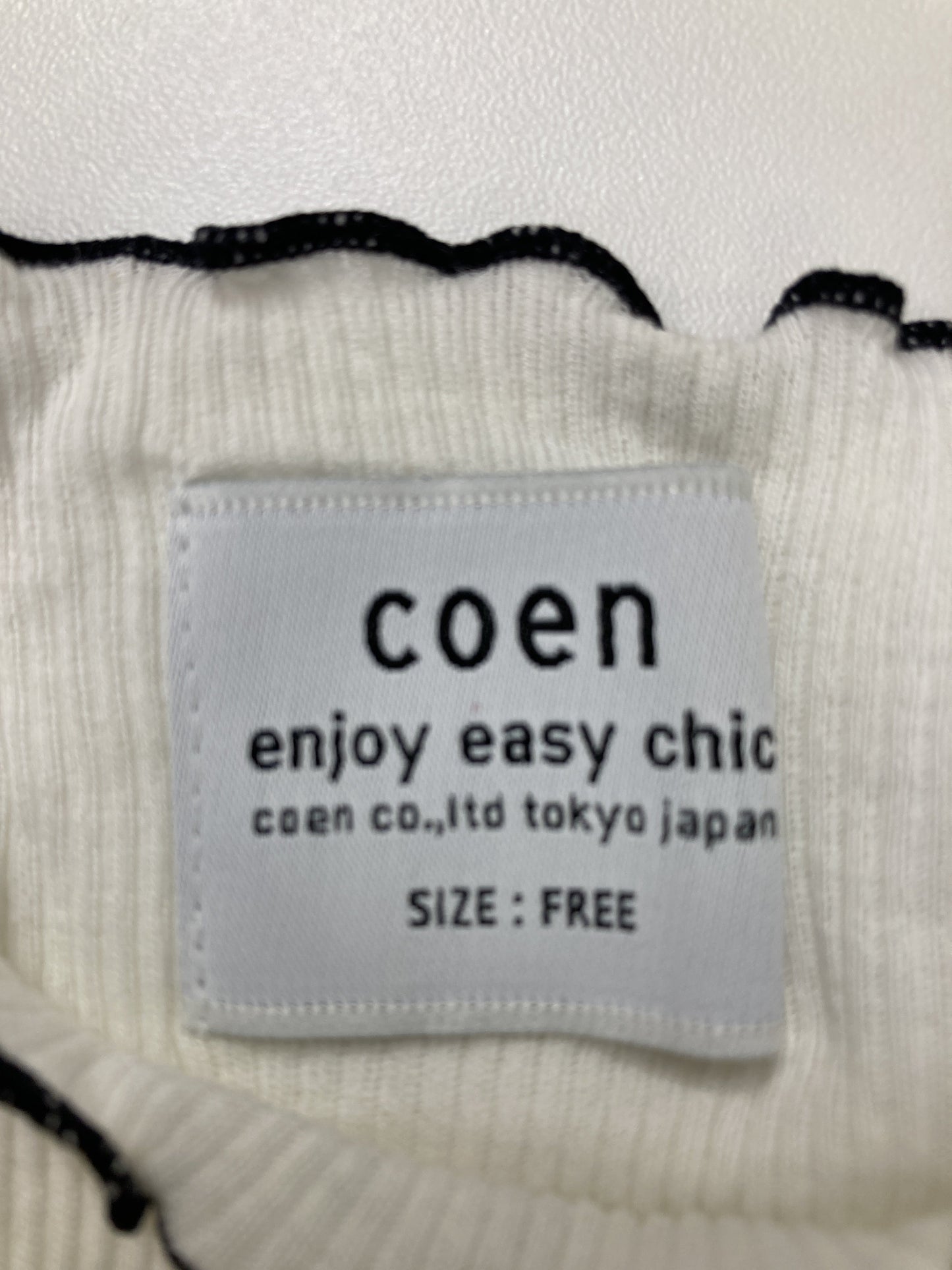 coen/コーエン/Tシャツ/カットソー/トップス/ホワイト/FREE