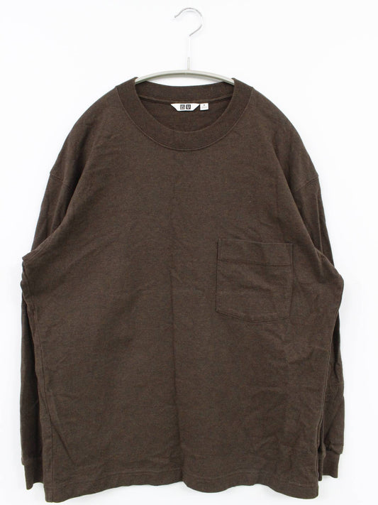 UNIQLO/ユニクロ/Tシャツ/カットソー/トップス/ブラウン/M