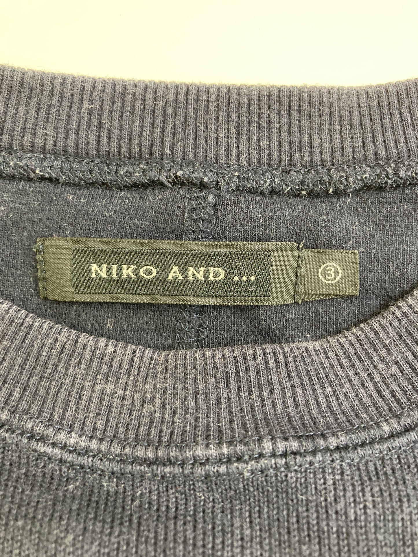 niko and .../ニコアンド/Tシャツ/カットソー/トップス/ブラック/M