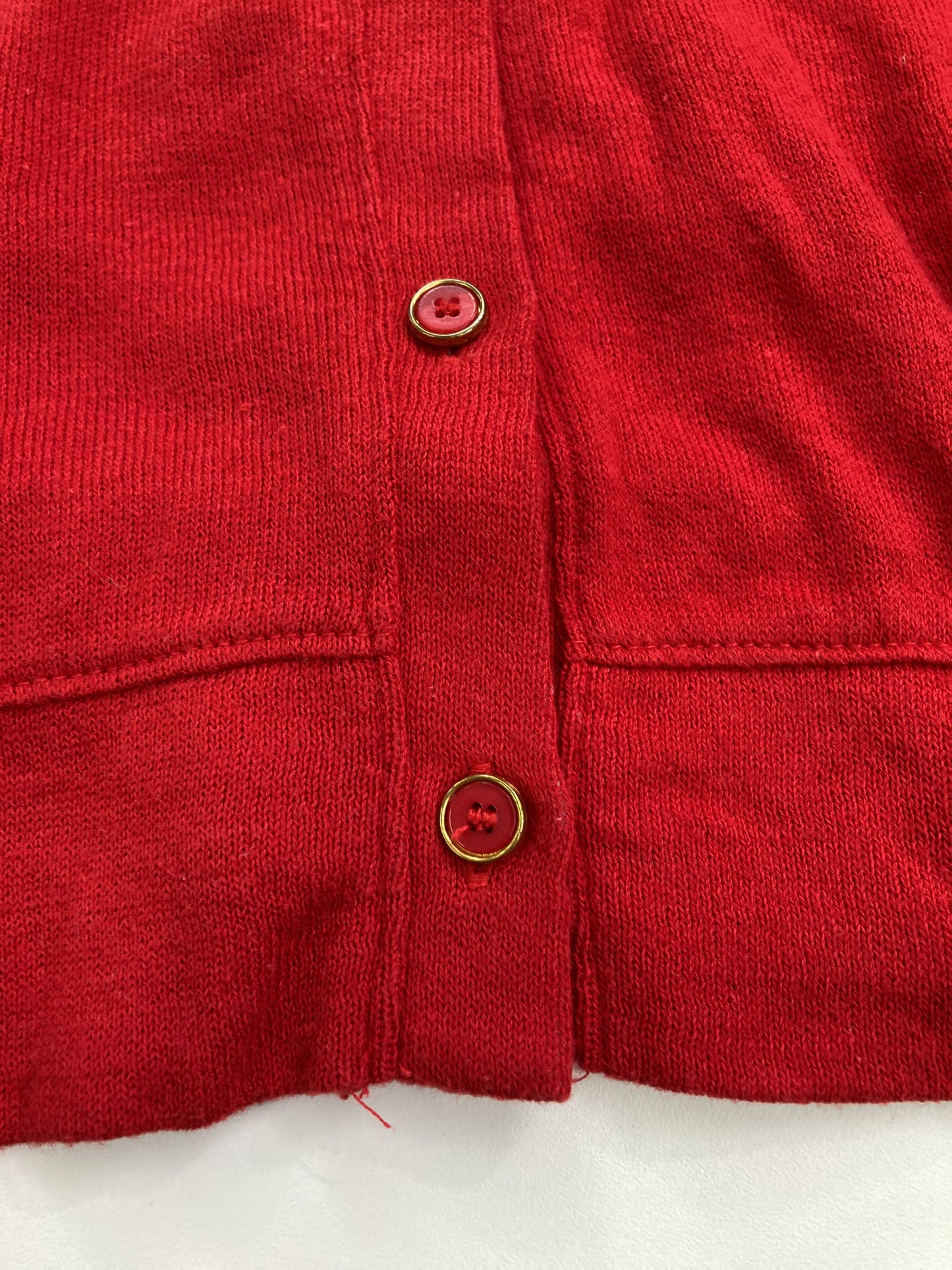 カーディガン/ボレロ/トップス/レッド/M