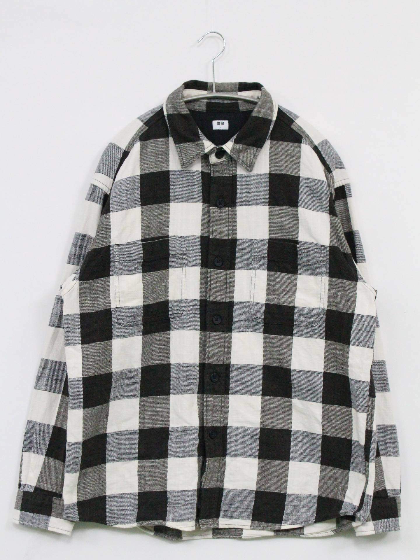 UNIQLO/ユニクロ/シャツ/ブラウス/トップス/ブラック/L