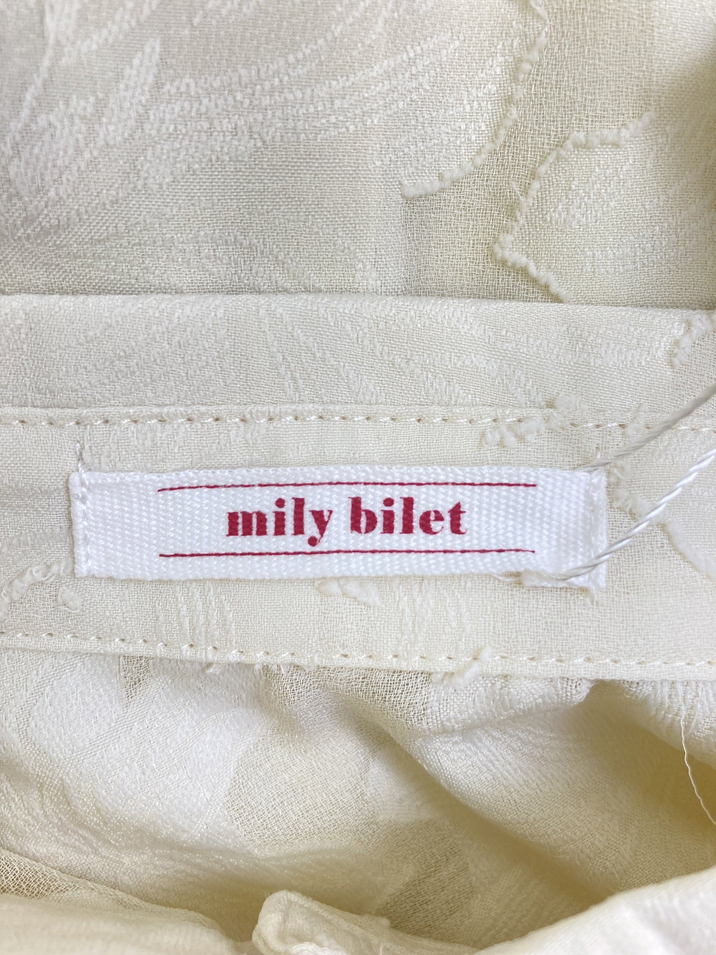 mily bilet/シャツ/ブラウス/トップス/アイボリー/M