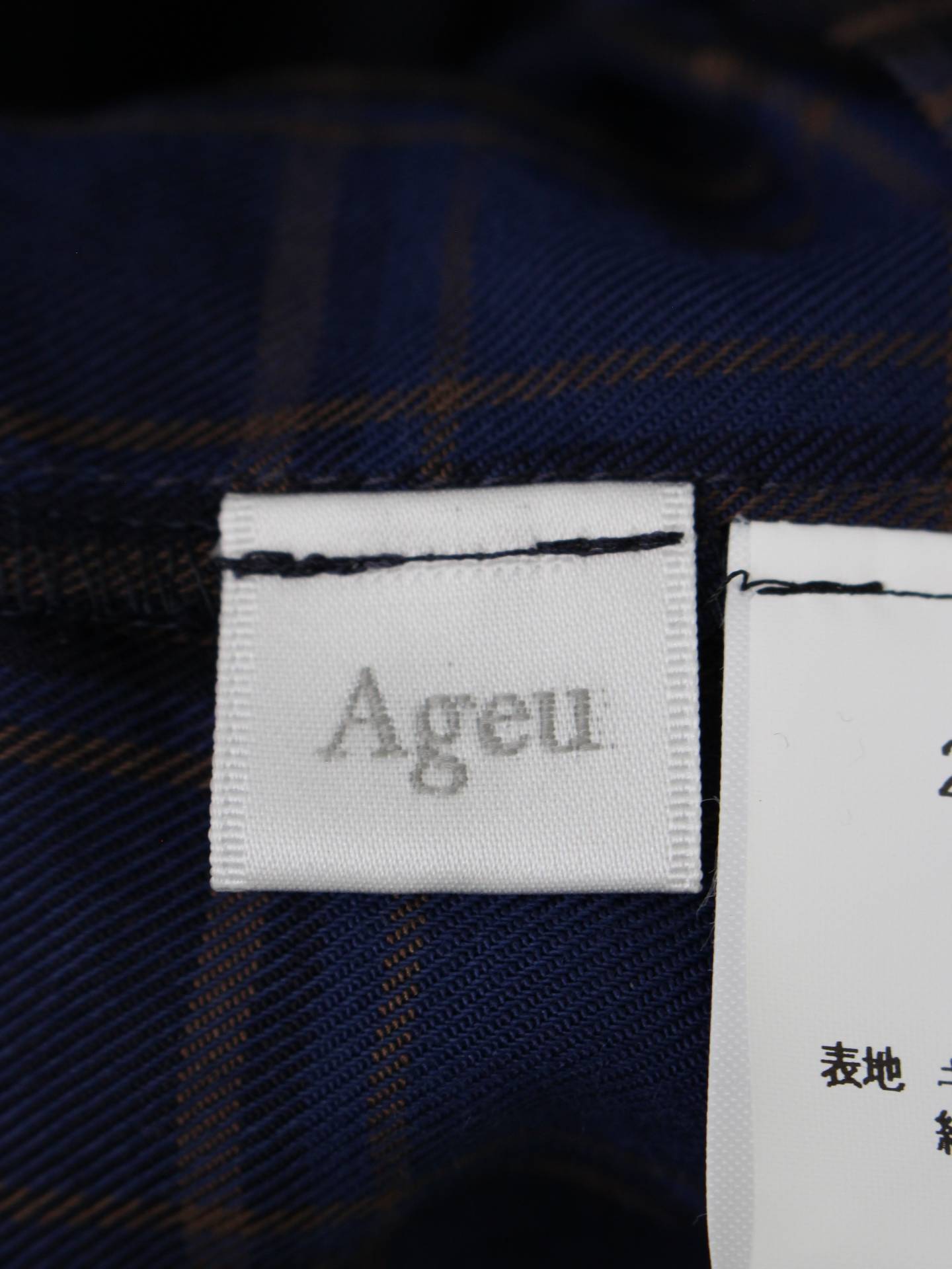 Ageu/シャツ/ブラウス/トップス/ブラック/size1