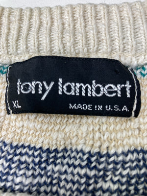 tony lambert/ニット/セーター/トップス/ホワイト/XL