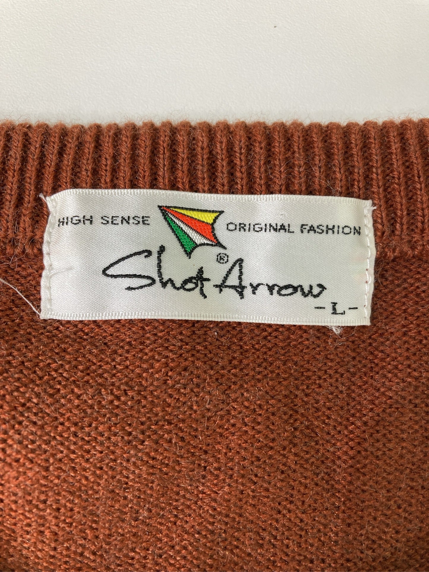 shot arrow/ニット/セーター/トップス/ブラウン/L