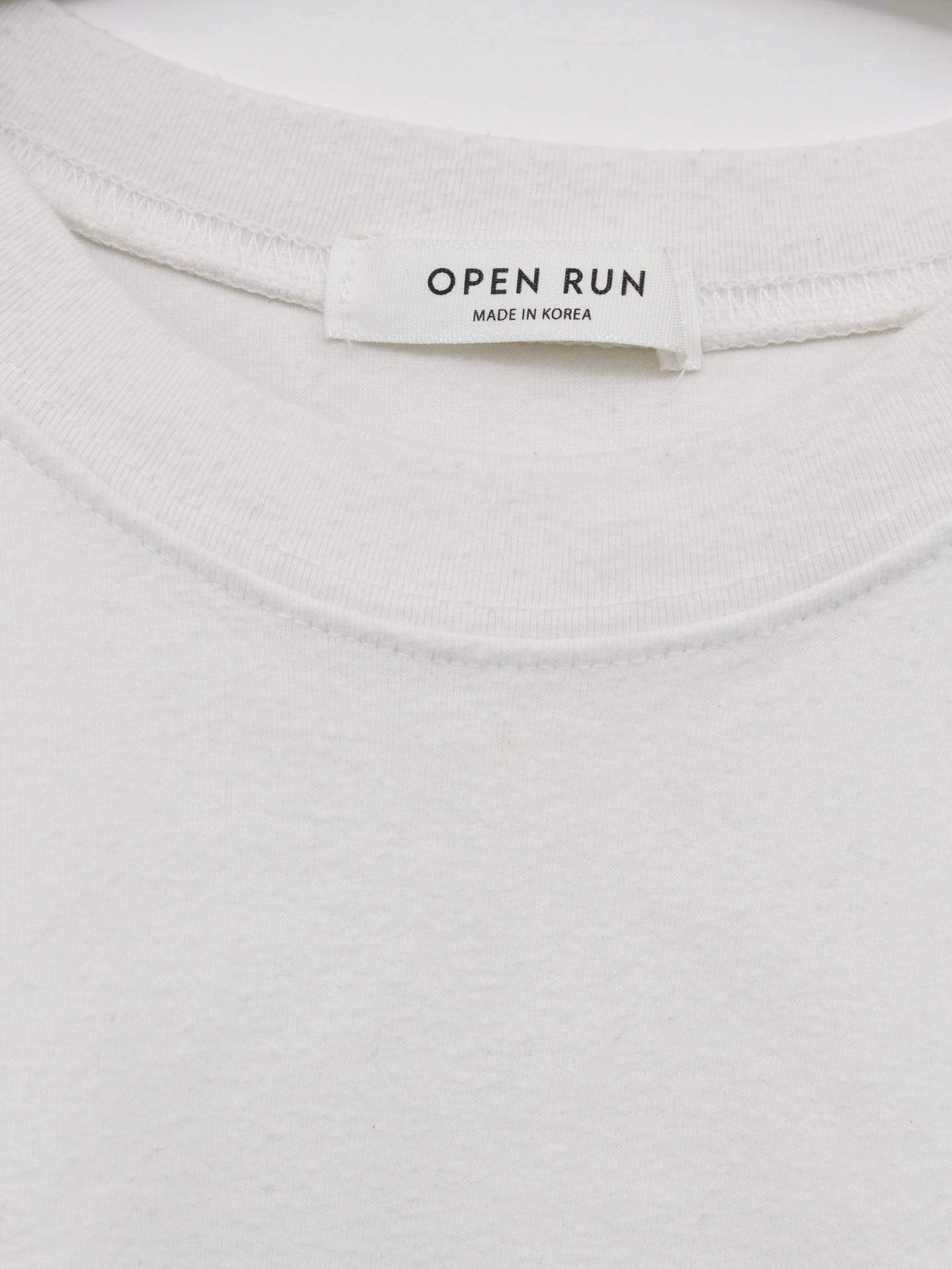 OPEN RUN/Tシャツ/カットソー/トップス/ホワイト
