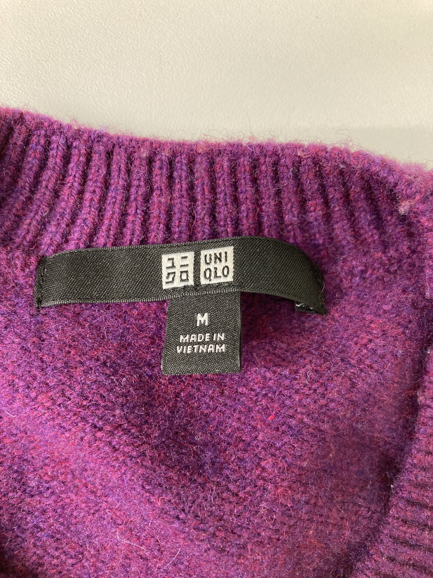 UNIQLO/ユニクロ/ニット/セーター/トップス/パープル/M
