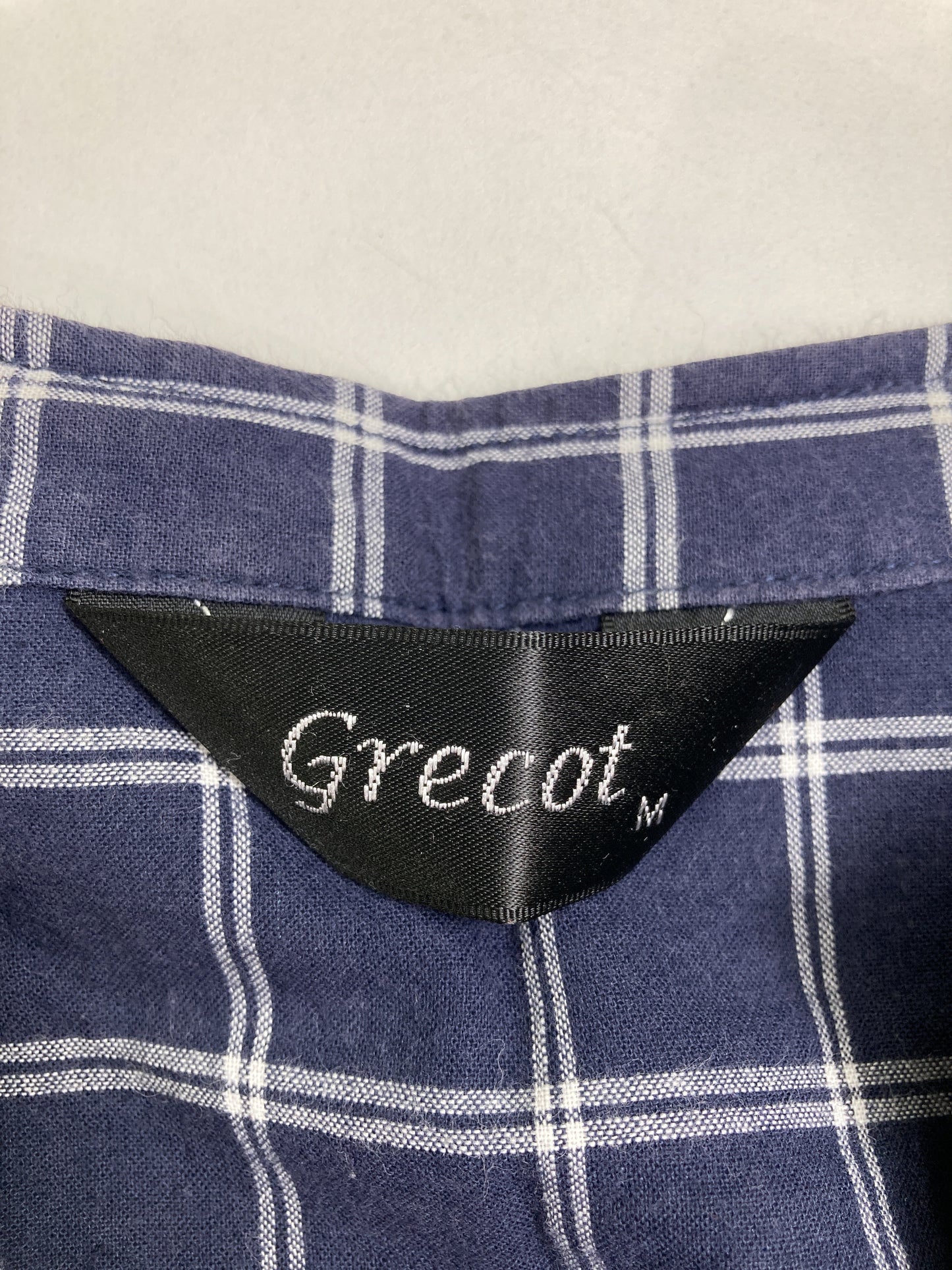 Grecot/シャツ/ブラウス/トップス/ネイビー/M