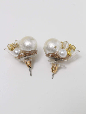 ピアス(両耳用)/アクセサリー/ホワイト/2cm