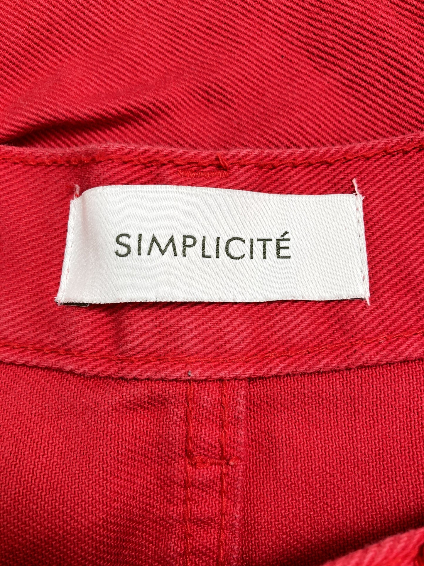 SIMPLICITE/サンプリシテ/スラックス/パンツ/レッド/M