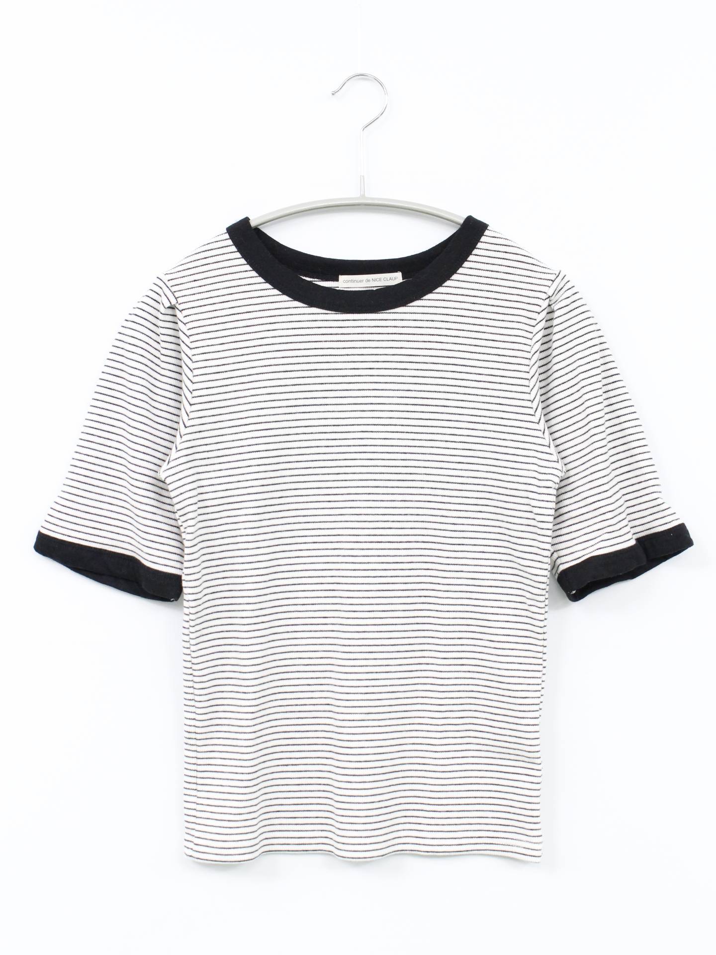 continuer de NICE CLAUP/Tシャツ/カットソー/トップス/ブラック/F