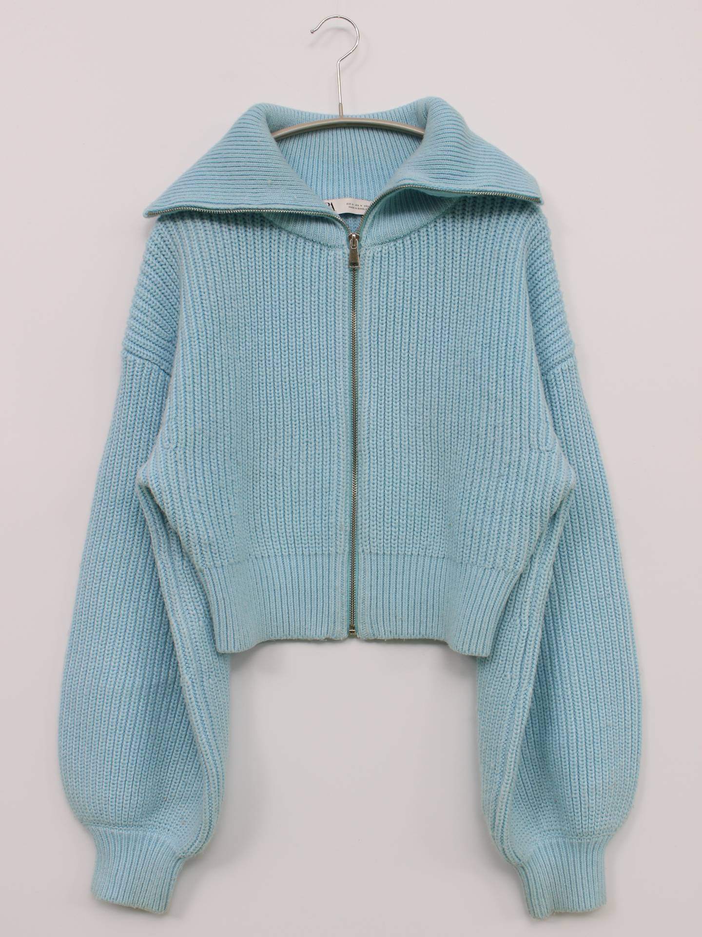 ZARA/ザラ/ニット/セーター/トップス/スカイブルー/M