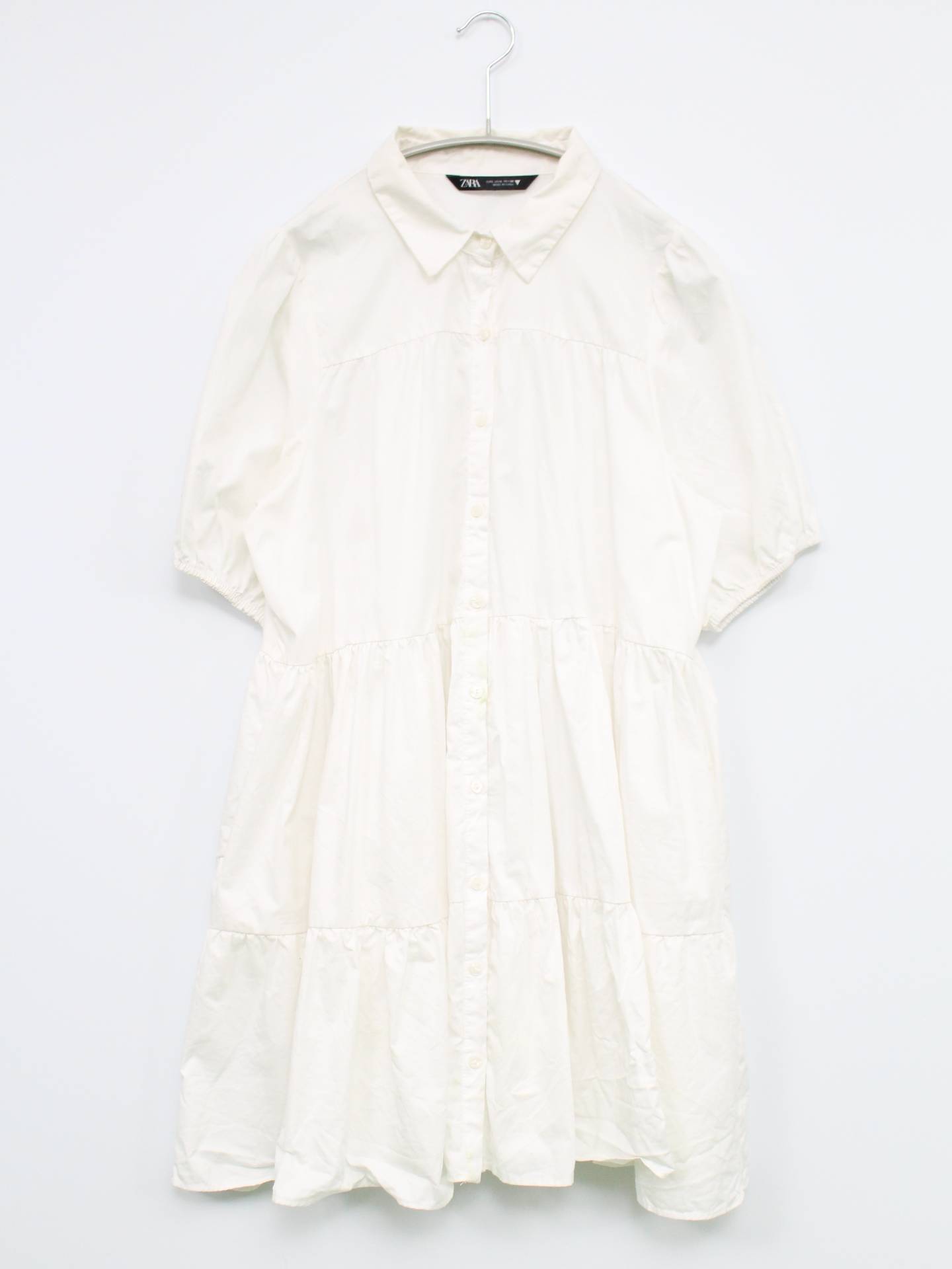 ZARA/ザラ/ワンピース/ワンピース/ドレス/ホワイト/L