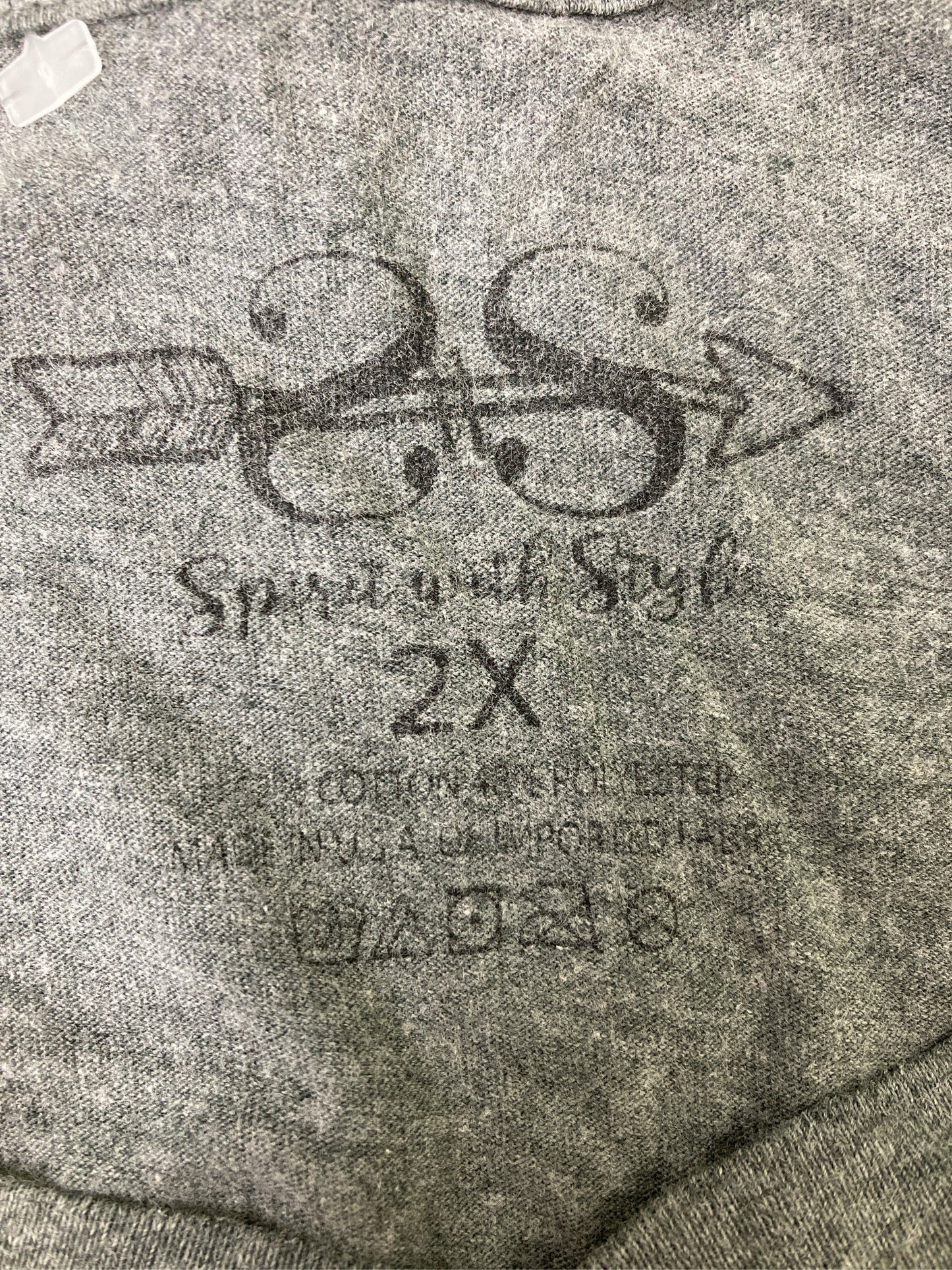 Tシャツ/カットソー/トップス/グレー/2X