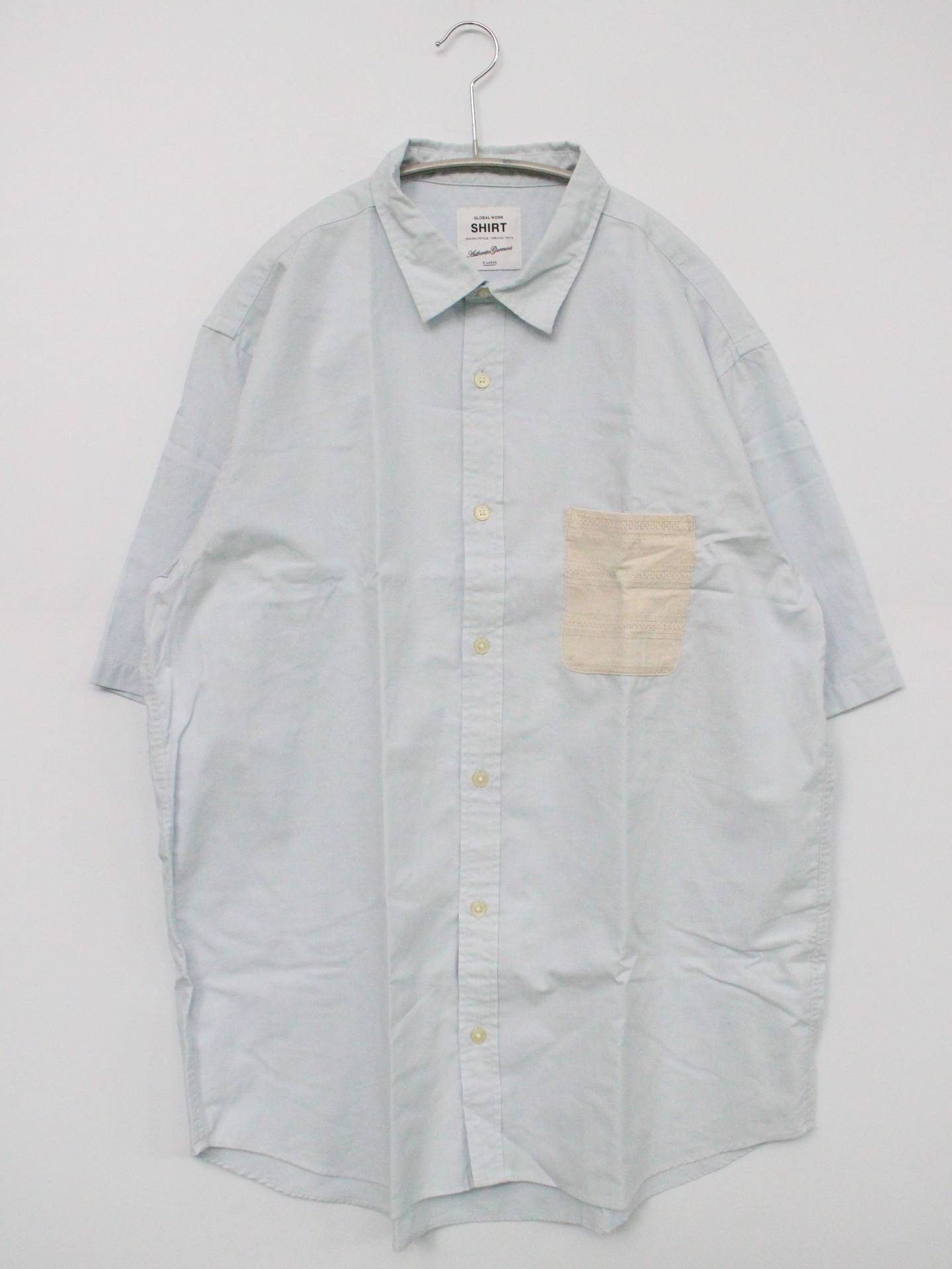 GLOBAL WORK/グローバルワーク/シャツ/ブラウス/トップス/スカイブルー/X-LARGE