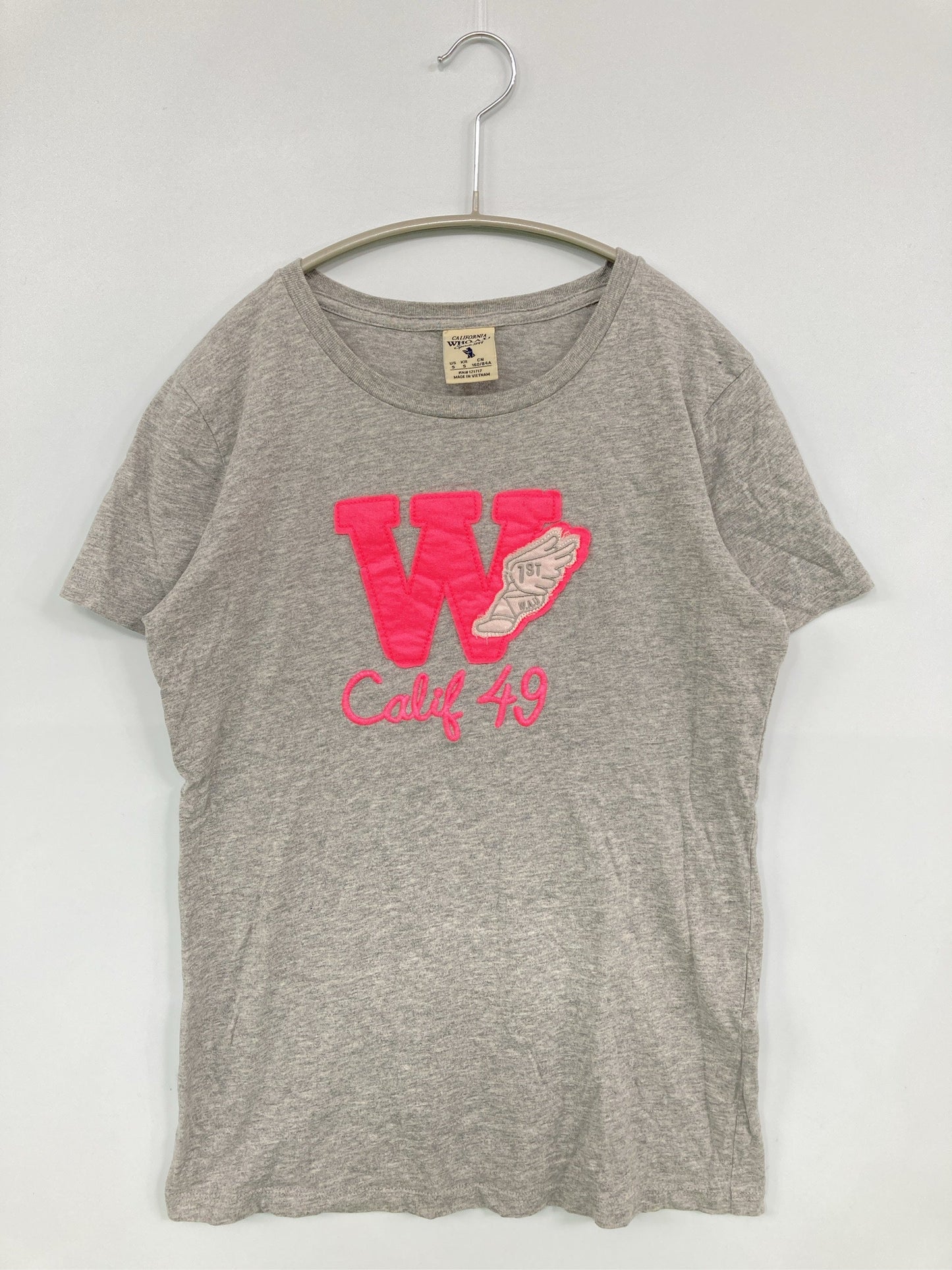 Calfornia Who .a.u/Tシャツ/カットソー/トップス/グレー/US S