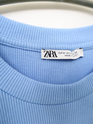 ZARA/ザラ/ニット/セーター/トップス/スカイブルー/M