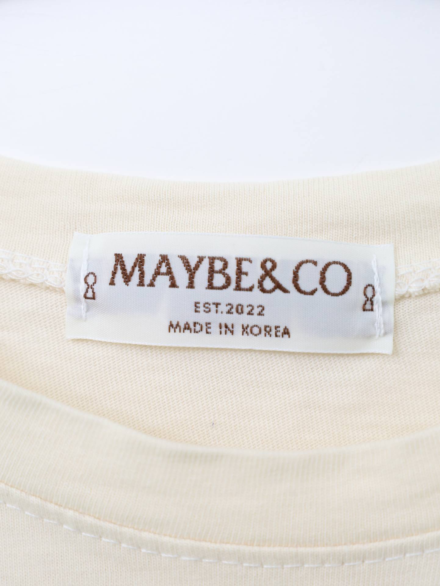 MAYBE&CO/Tシャツ/カットソー/トップス/ホワイト