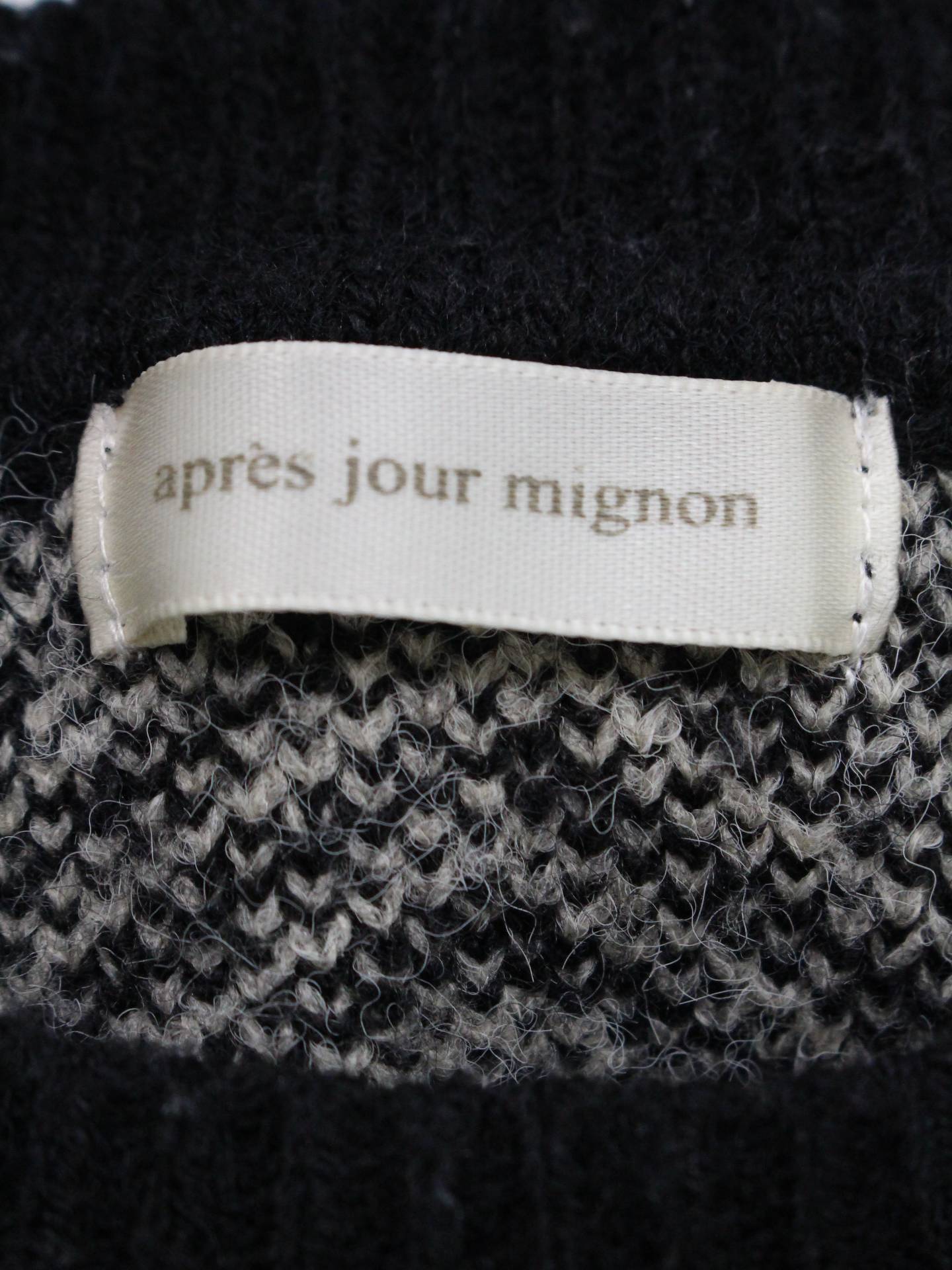 apres jour mignon/ニット/セーター/トップス/ブラック/F