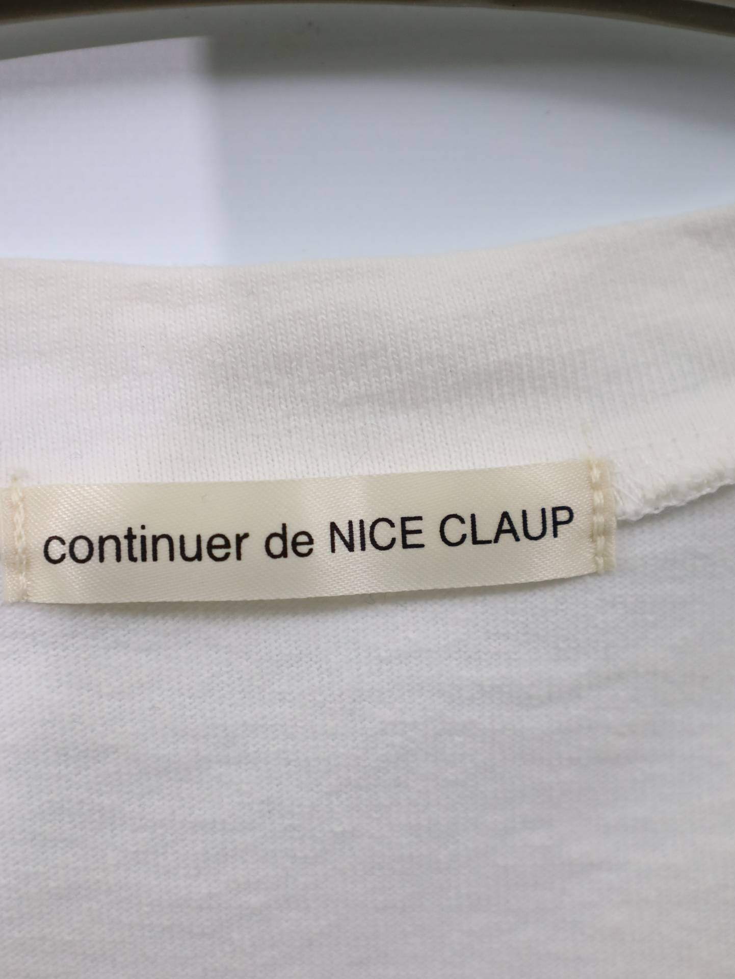 continuer de NICE CLAUP/Tシャツ/カットソー/トップス/ホワイト
