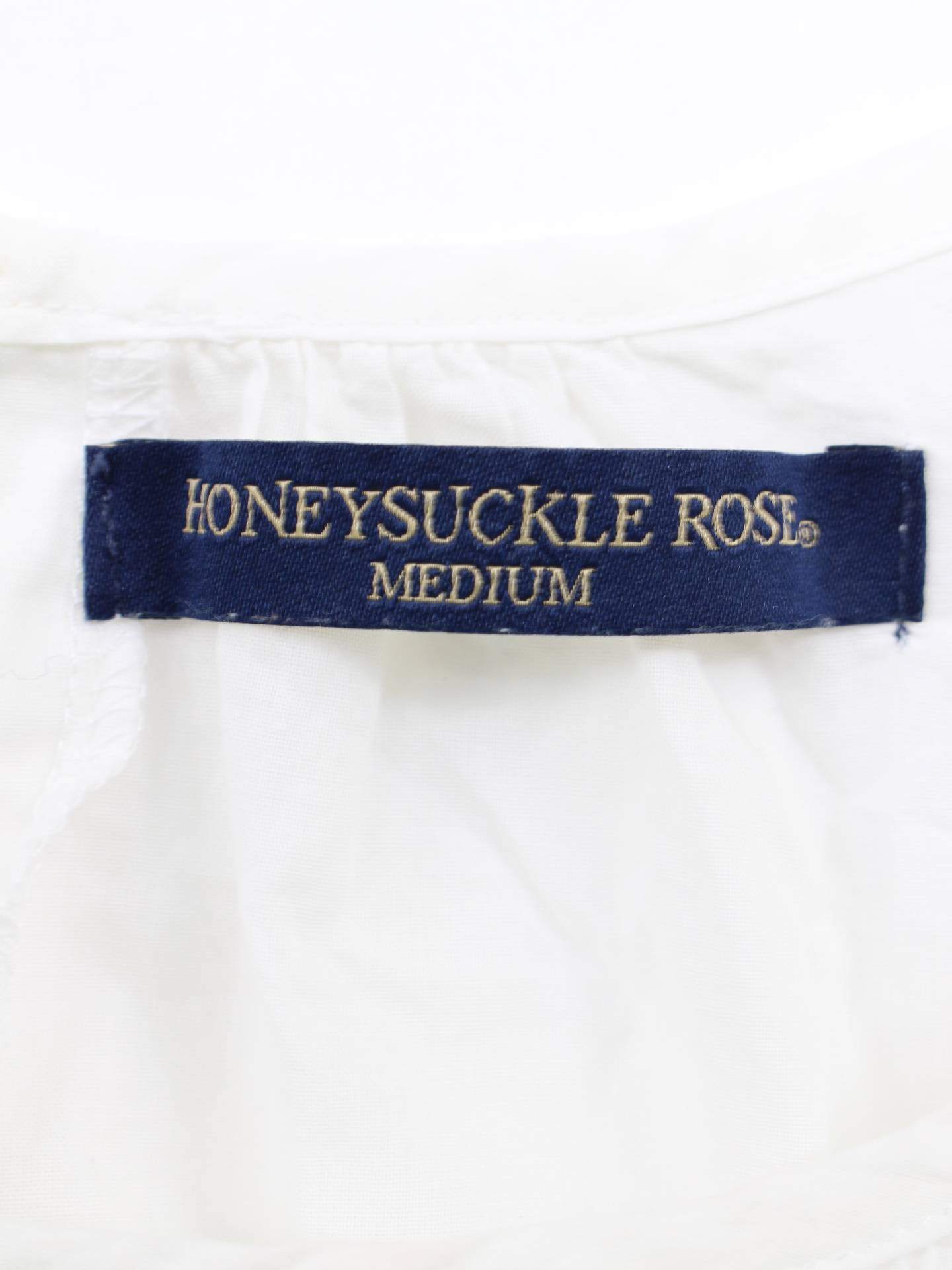 HONEYSUCKLE ROSE/シャツ/ブラウス/トップス/ホワイト/MEDIUM