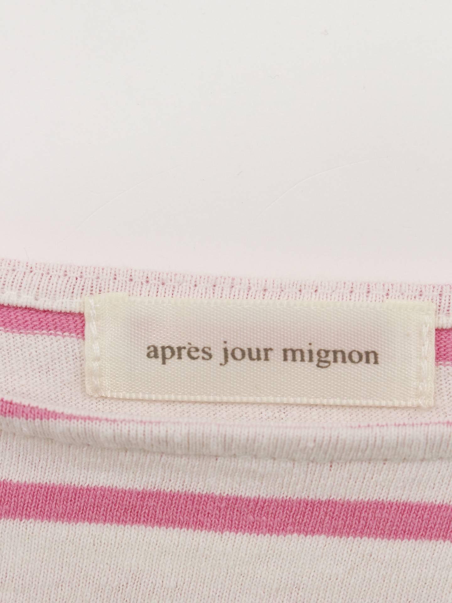 apres jour mignon/Tシャツ/カットソー/トップス/ピンク/LL