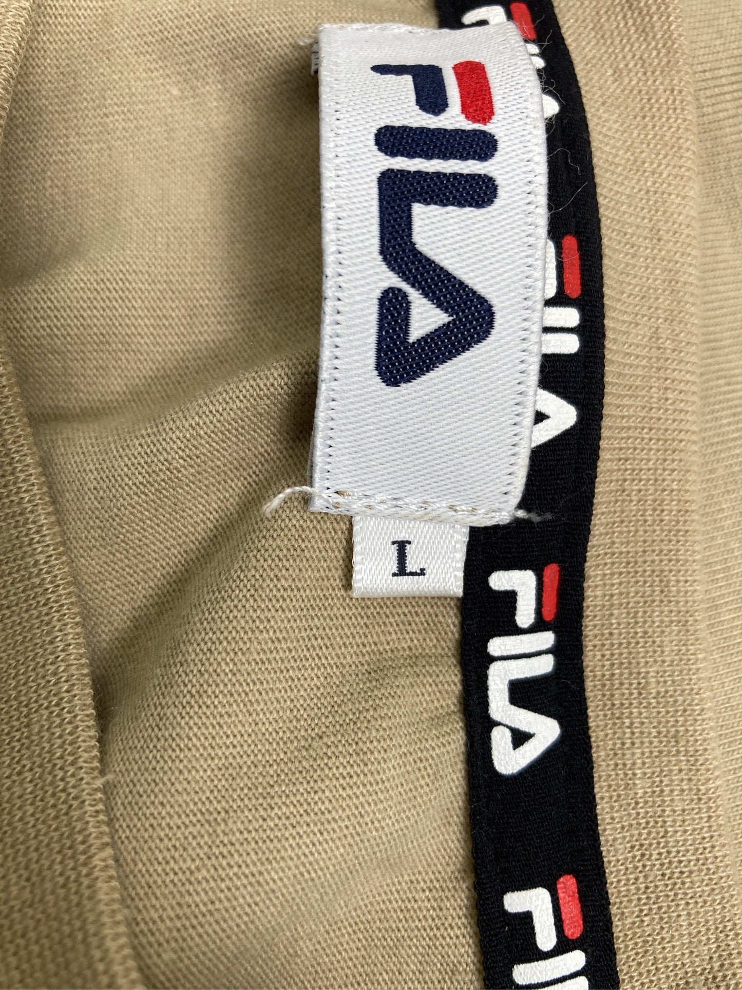 FILA/フィラ/Tシャツ/カットソー/トップス/ベージュ/L