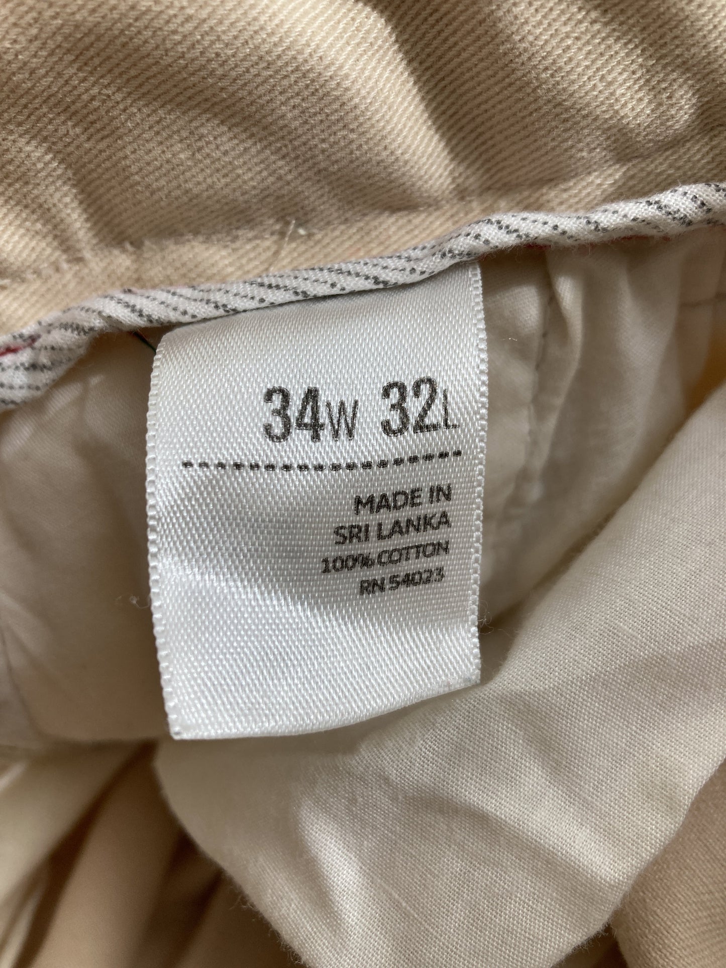 チノパンツ/パンツ/ベージュ/34W 32L