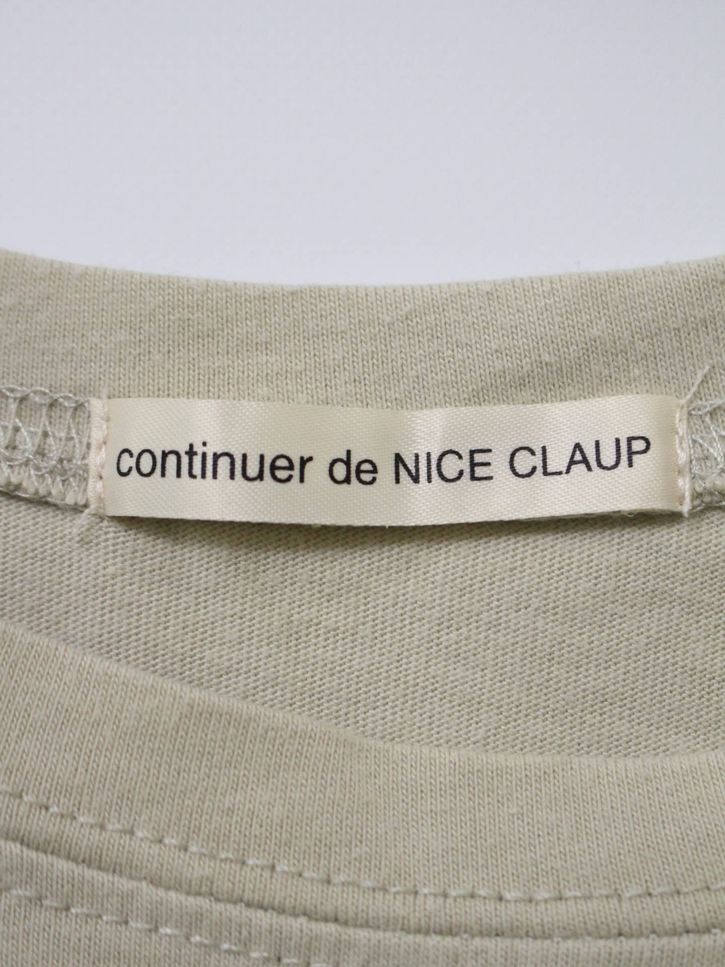 continuer de NICE CLAUP/Tシャツ/カットソー/トップス/グレー