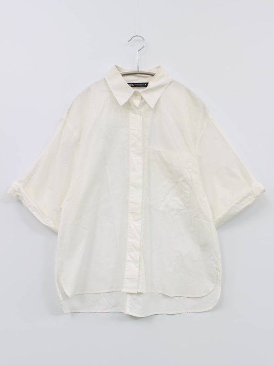 ZARA/ザラ/シャツ/ブラウス/トップス/ホワイト/XS