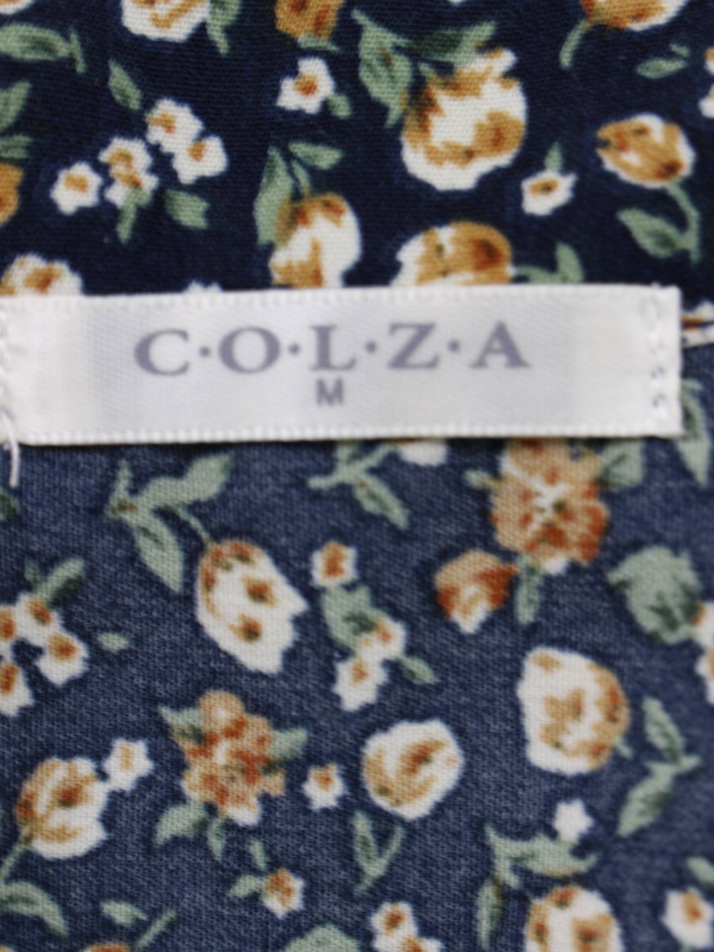 COLZA/シャツワンピース/ワンピース/ドレス/ブラック/M