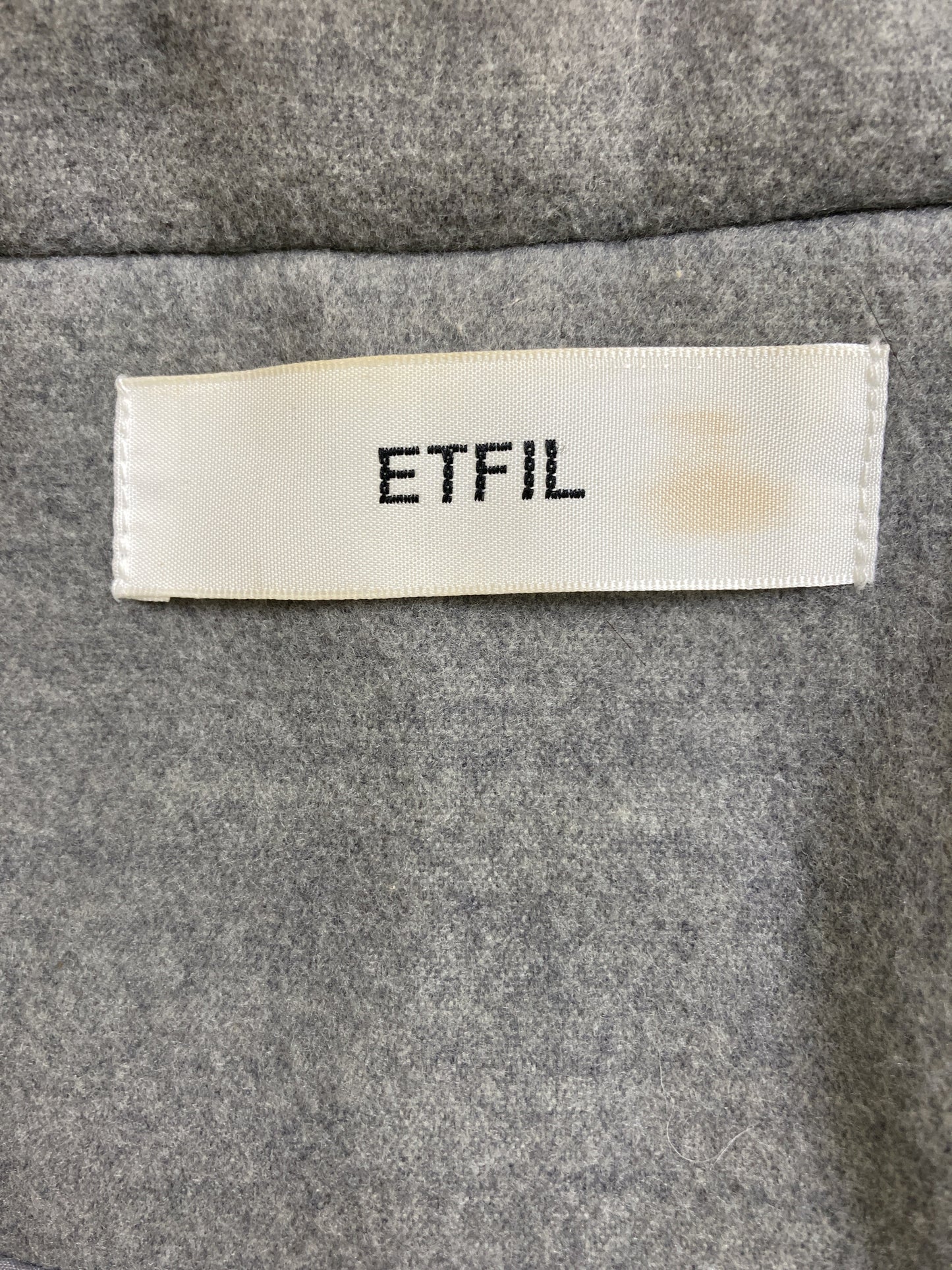 ETFIL/チェスターコート/ジャケット/アウター/グレー