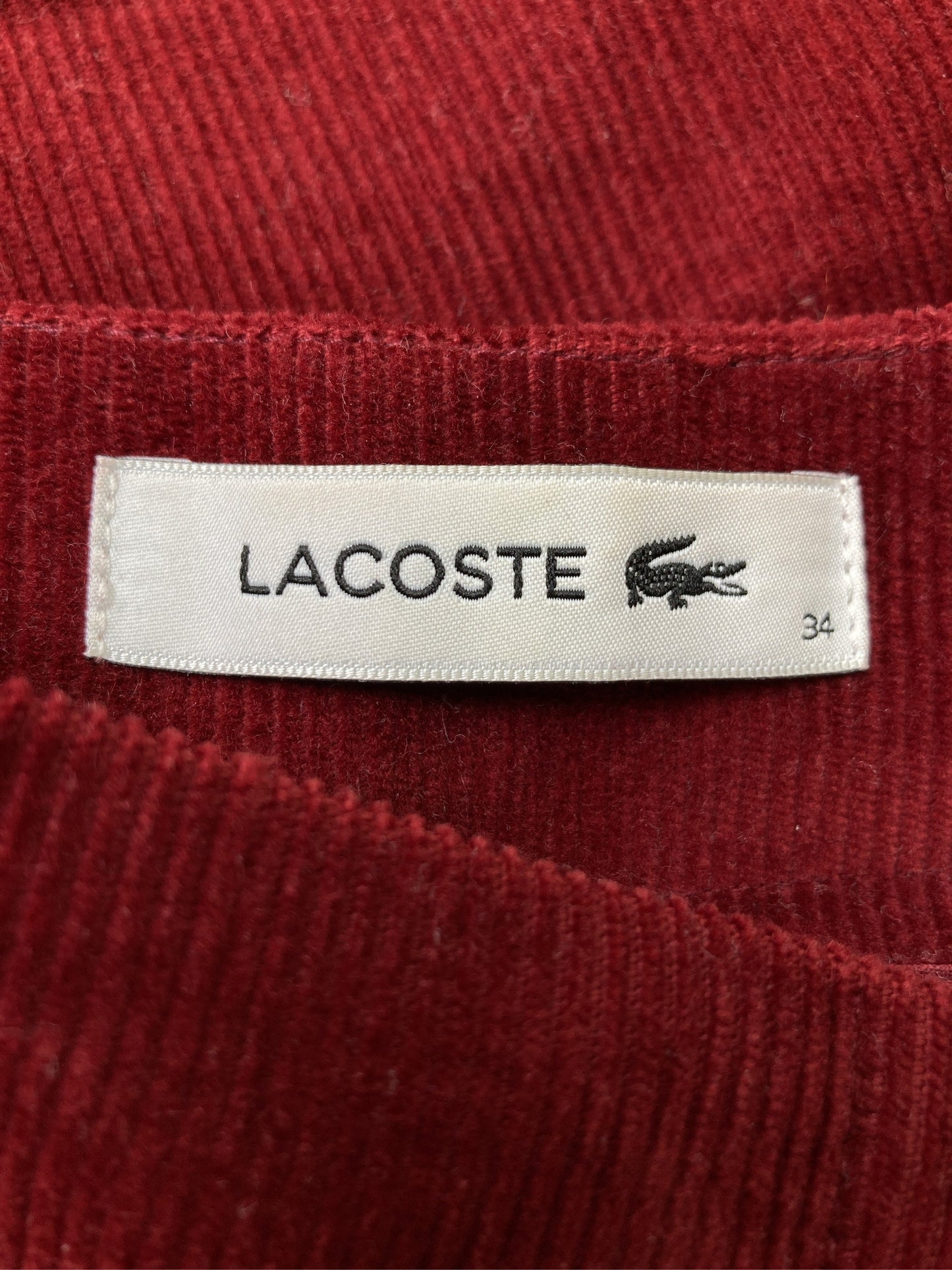 LACOSTE/ラコステ/その他パンツ/パンツ/レッド/34