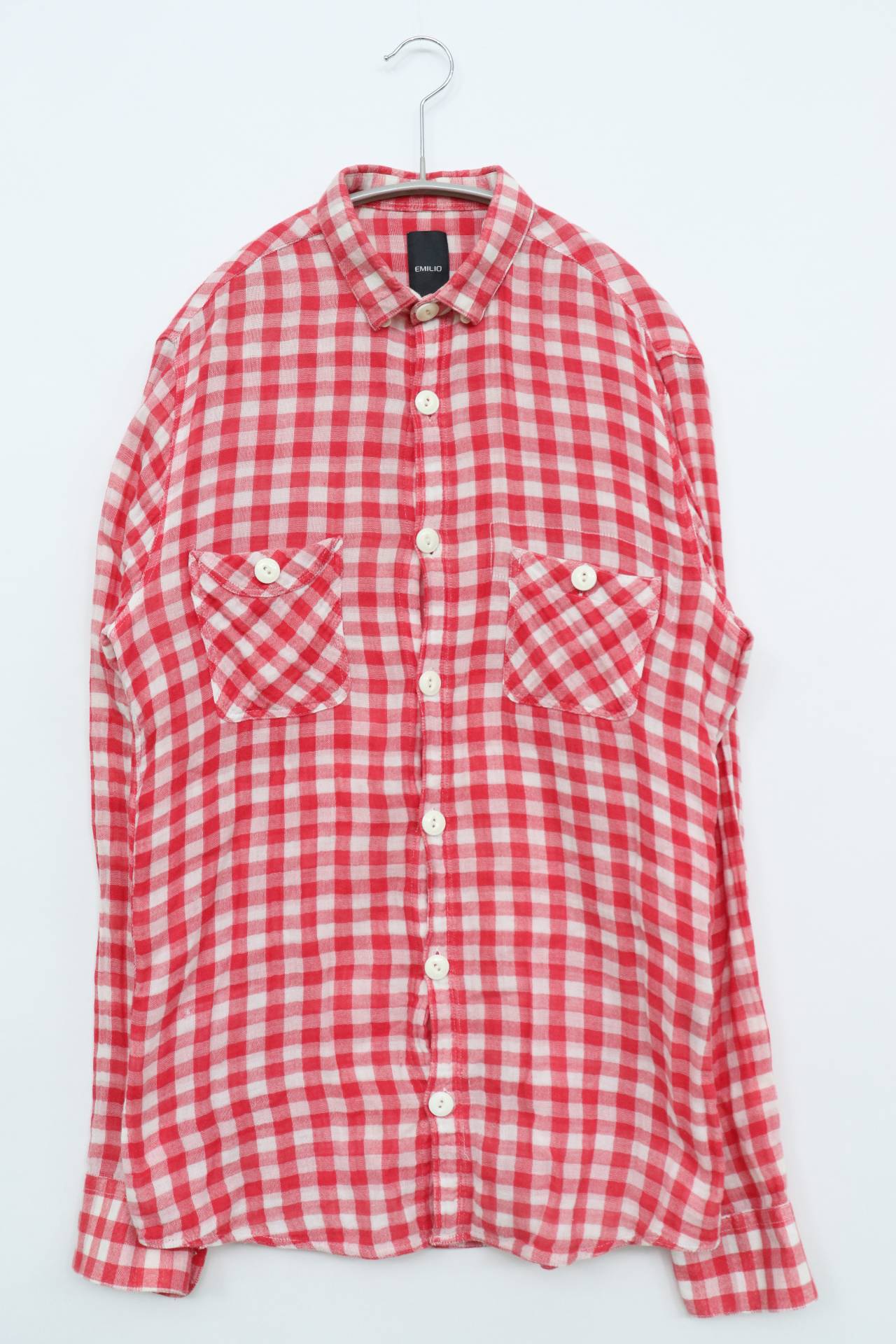 EMILIO/シャツ/ブラウス/トップス/レッド/S