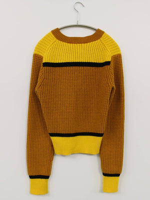 MARNI × UNIQLO/マルニユニクロ/ニット/セーター/トップス/ブラウン/M