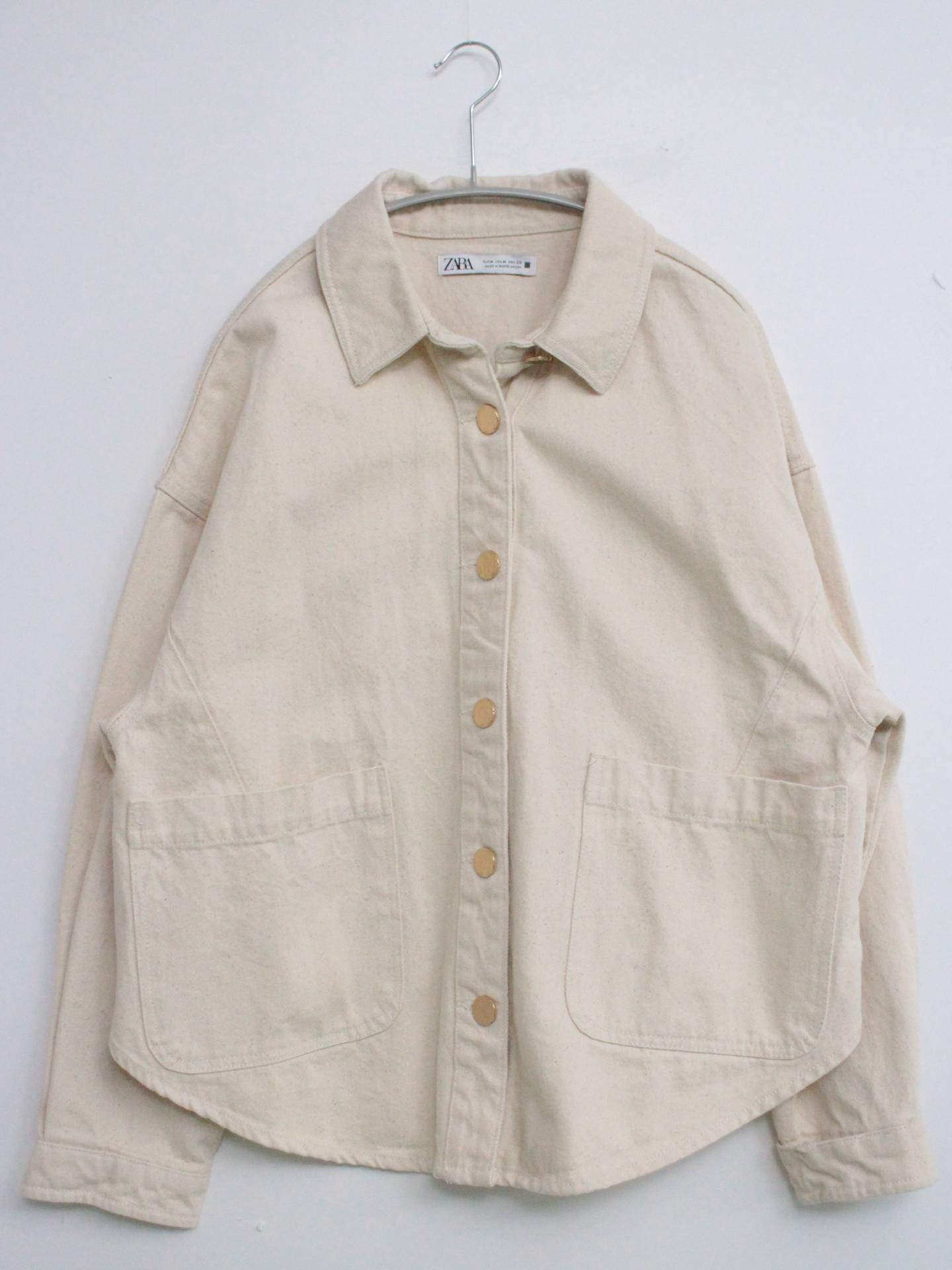 ZARA/ザラ/シャツ/ブラウス/トップス/ベージュ/M