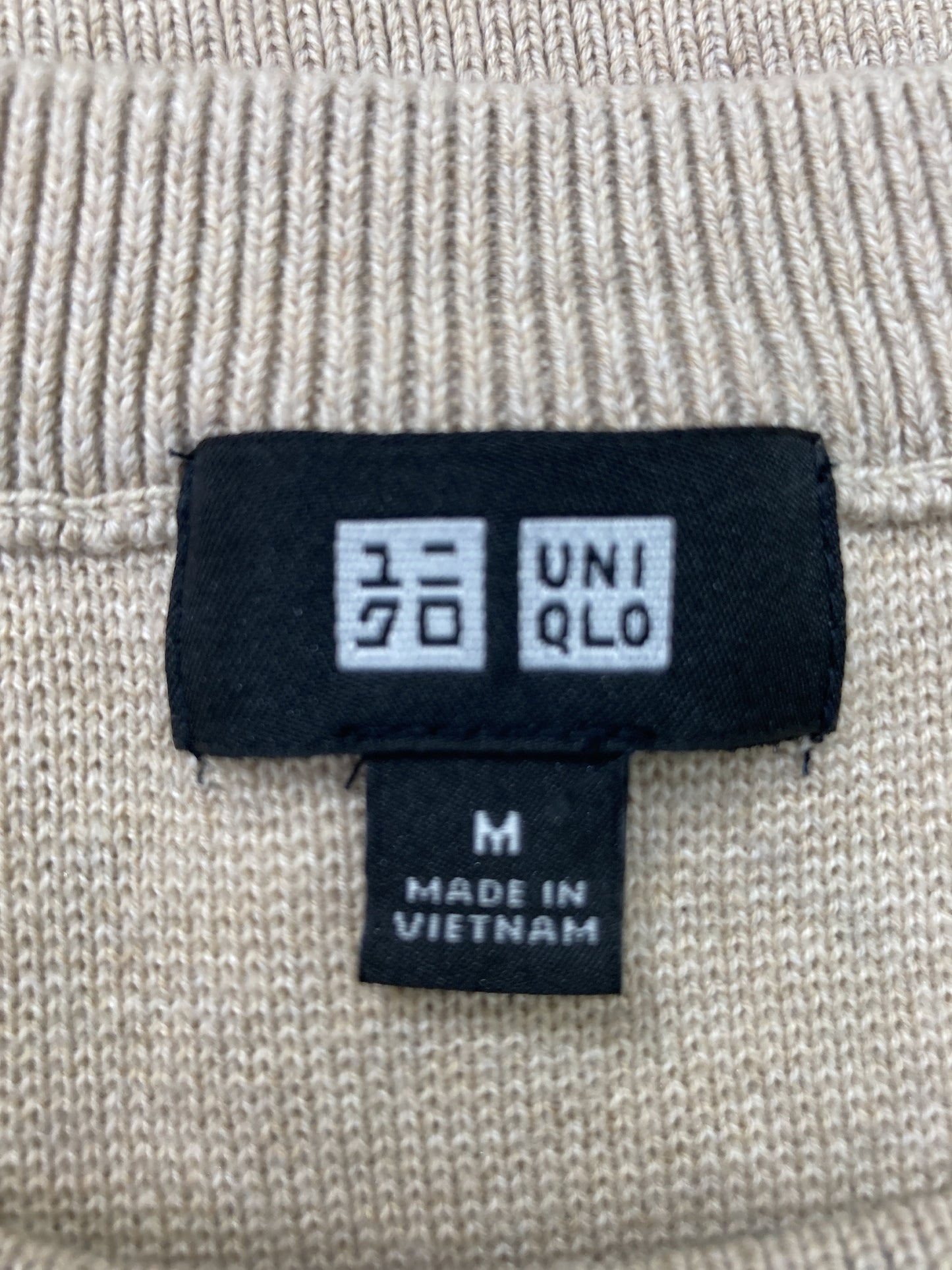 UNIQLO/ユニクロ/ニット/セーター/トップス/ベージュ/M
