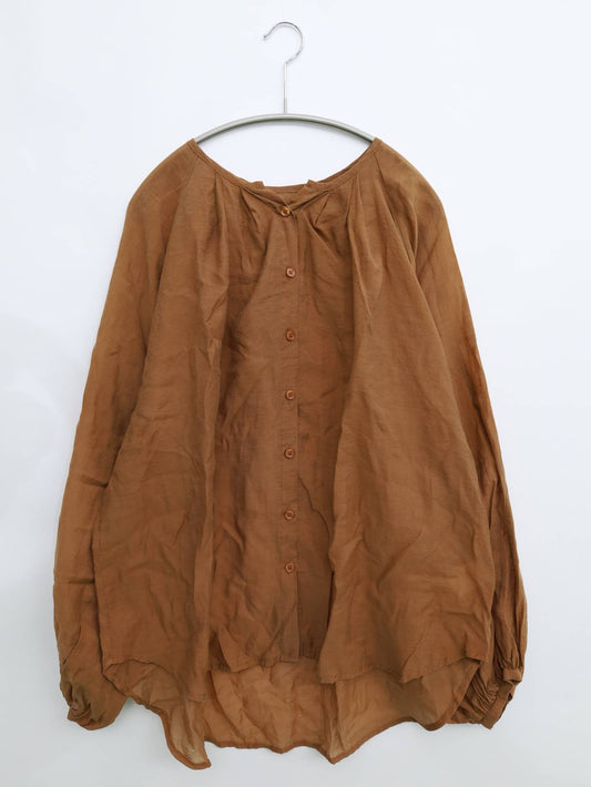 ANDJ/シャツ/ブラウス/トップス/ブラウン/M