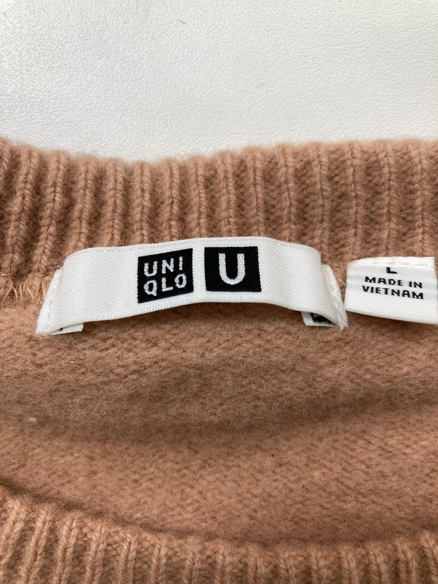UNIQLO/ユニクロ/ニット/セーター/トップス/ベージュ/L