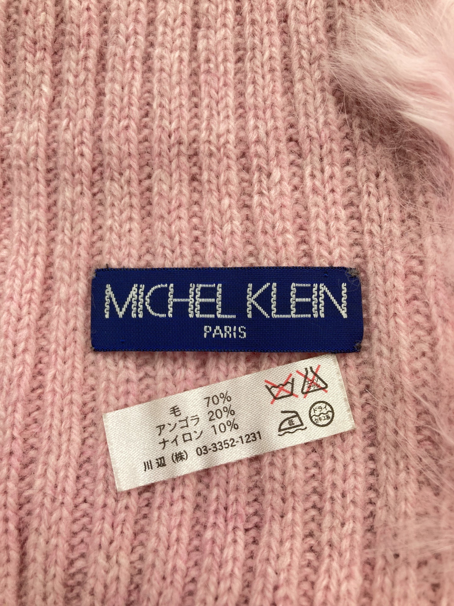 MICHEL KLEIN/マフラー/ファッション雑貨/ピンク
