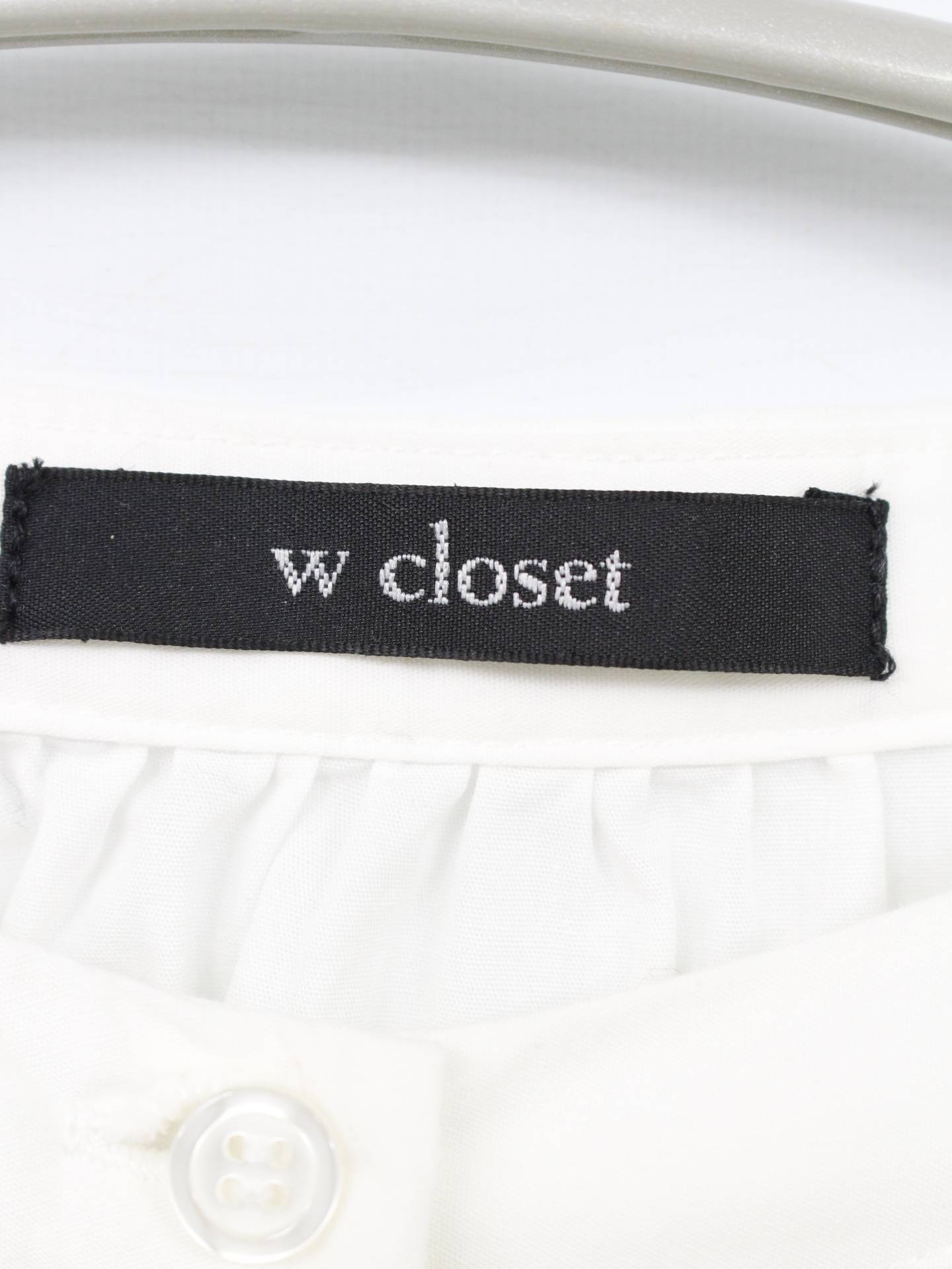 w closet/ダブルクローゼット/シャツワンピース/ワンピース/ドレス/ホワイト