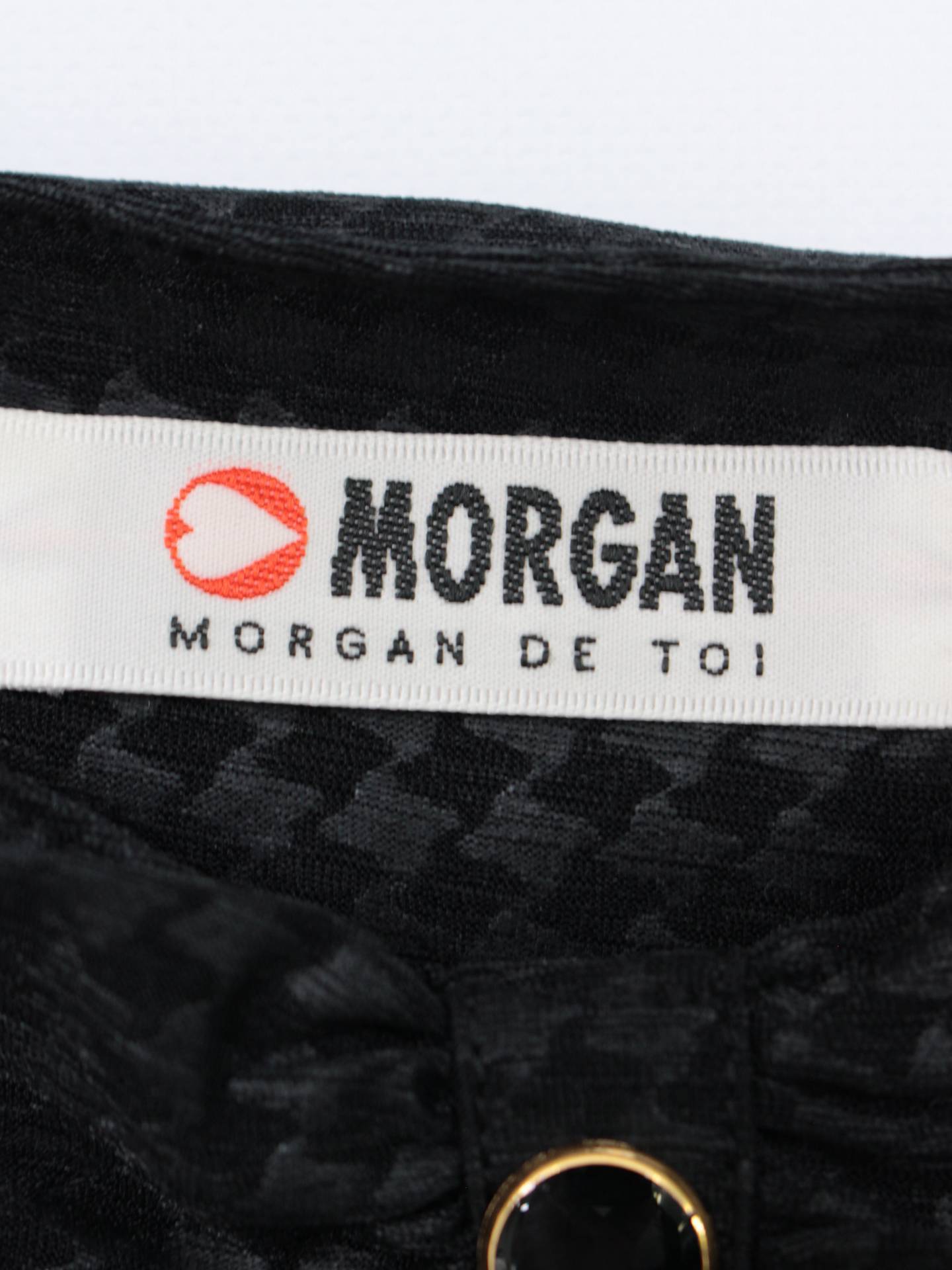 MORGAN/シャツ/ブラウス/トップス/ブラック/38