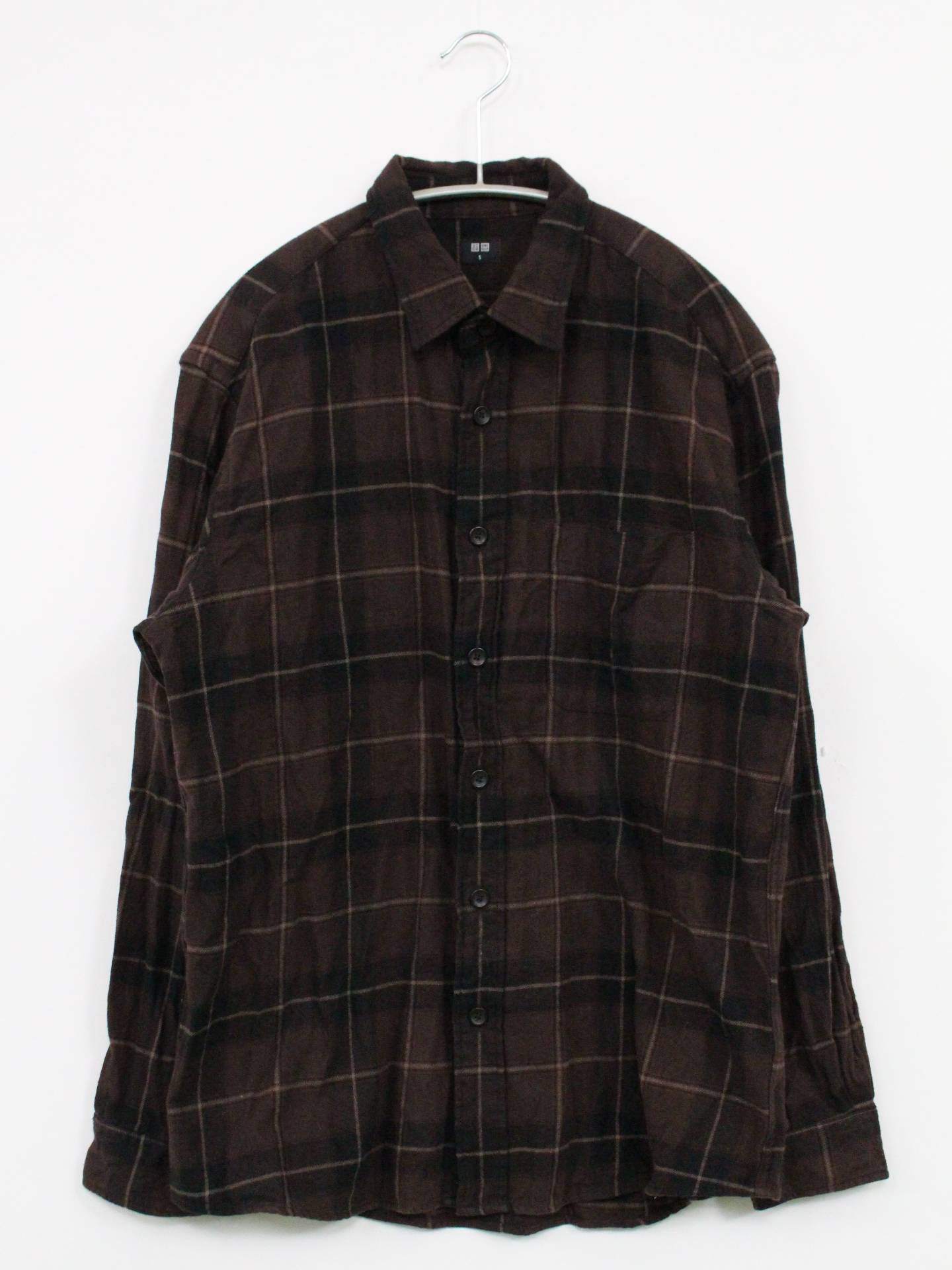 UNIQLO/ユニクロ/シャツ/ブラウス/トップス/ブラウン/S