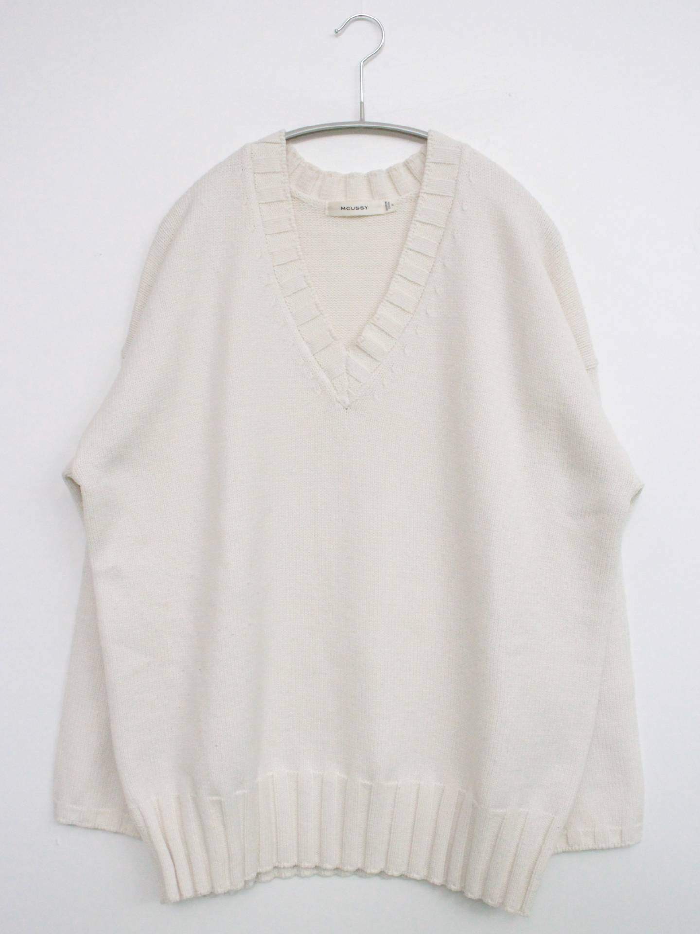 MOUSSY/マウジー/ニット/セーター/トップス/ホワイト/F