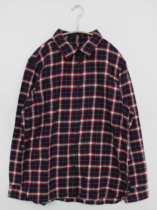 UNIQLO/ユニクロ/シャツ/ブラウス/トップス/ネイビー/L